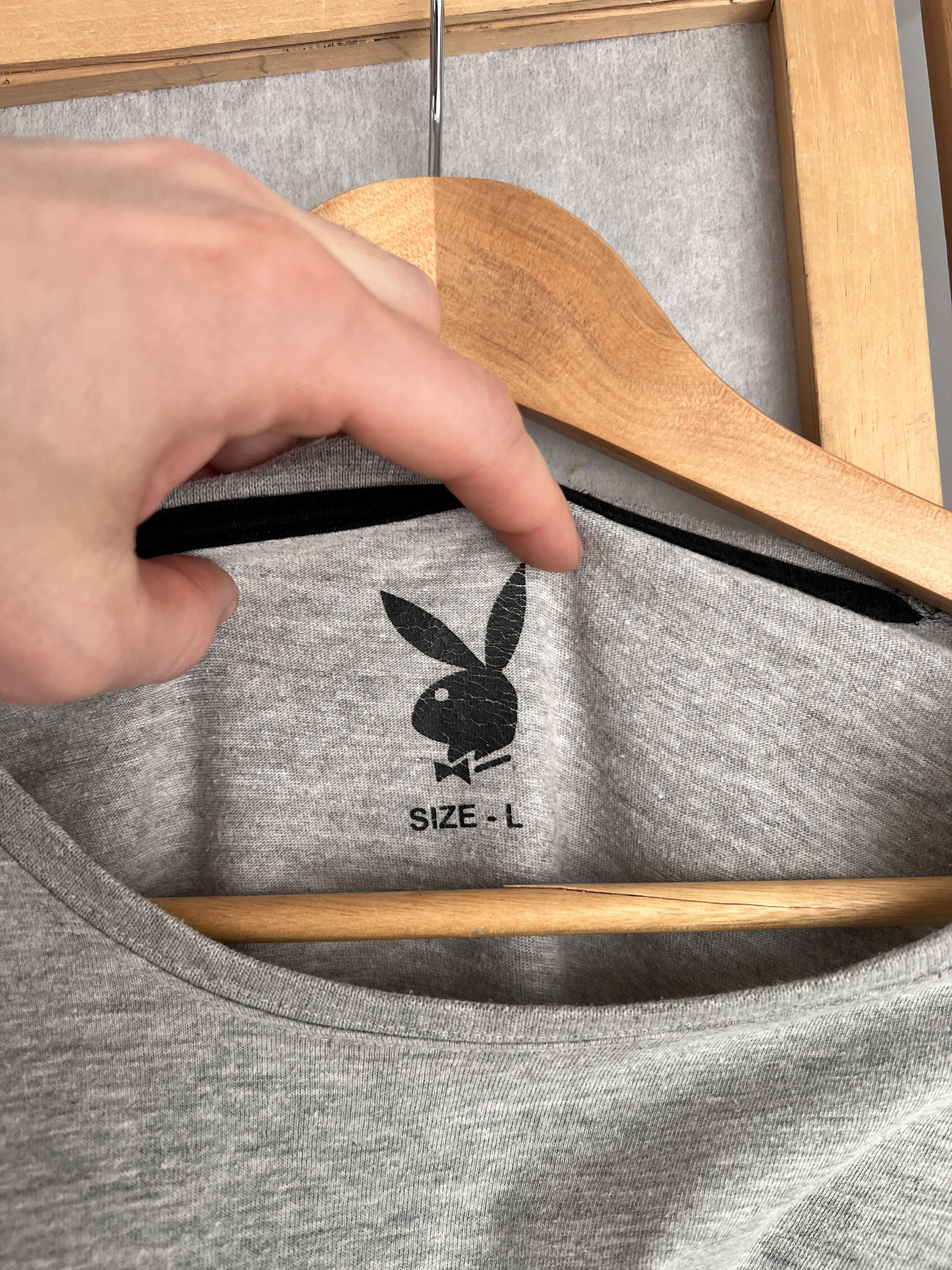 Playboy Indie sleaze Y2K Playboy USA longsleeve t shirt printed flag Size US L / EU 52-54 / 3 - 7 Thumbnail