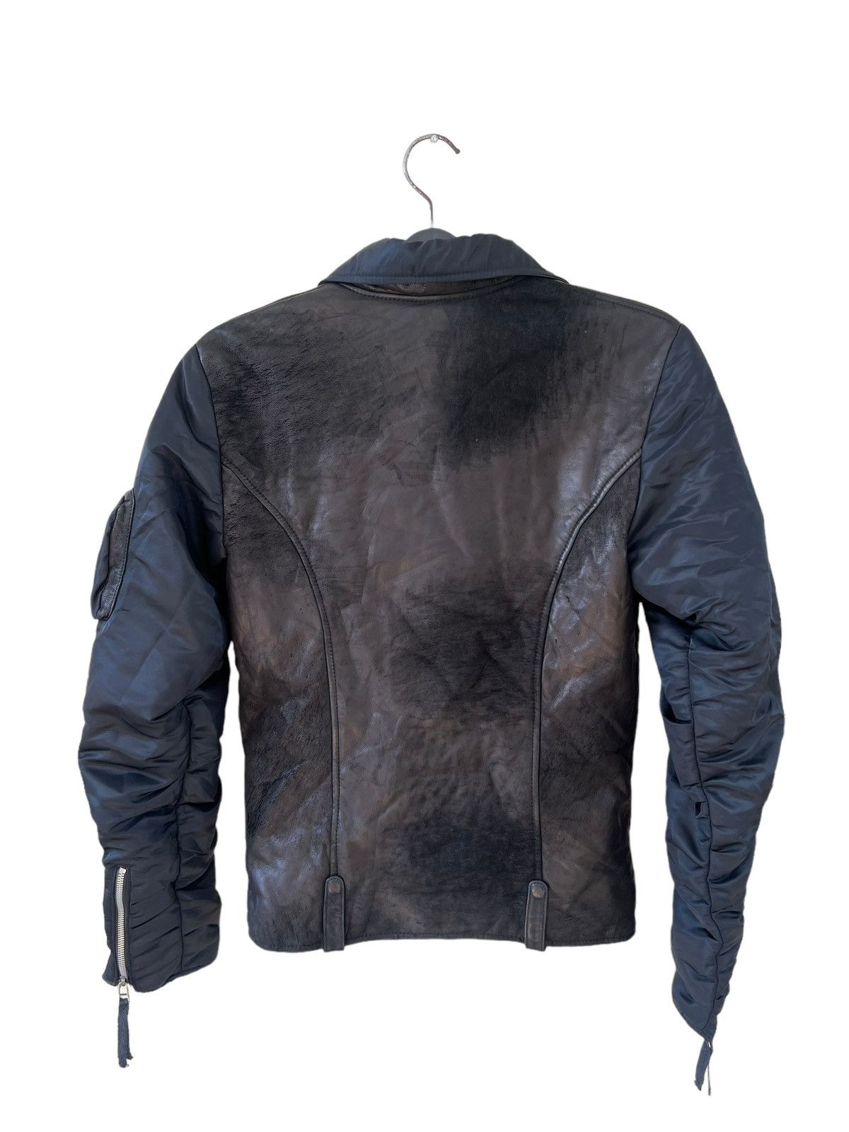 14th Addiction 14th Addiction Distress Sheep skin Hybrid Leather Jacket Size US M / EU 48-50 / 2 - 22 Thumbnail