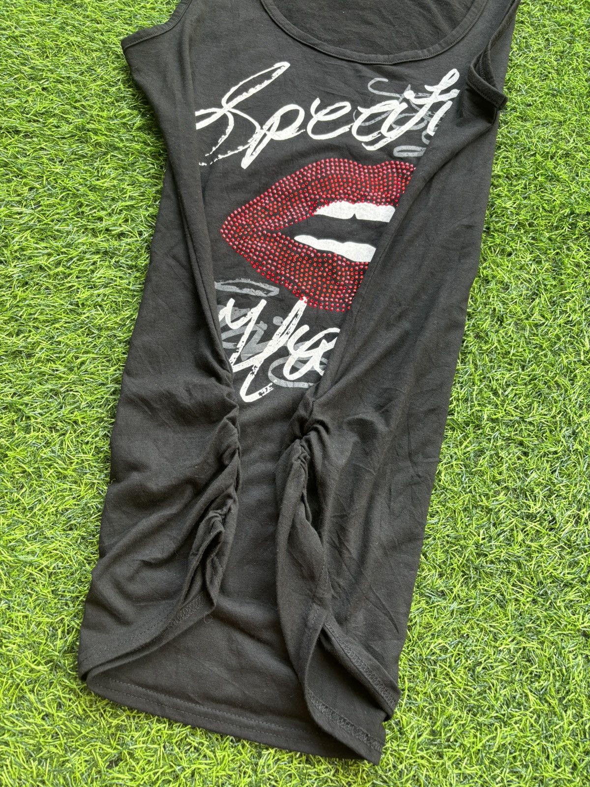 Hysteric Glamour Y2k Opium Galyge Lips Ifsix Punk Style Tank top Size L / US 10 / IT 46 - 3 Thumbnail