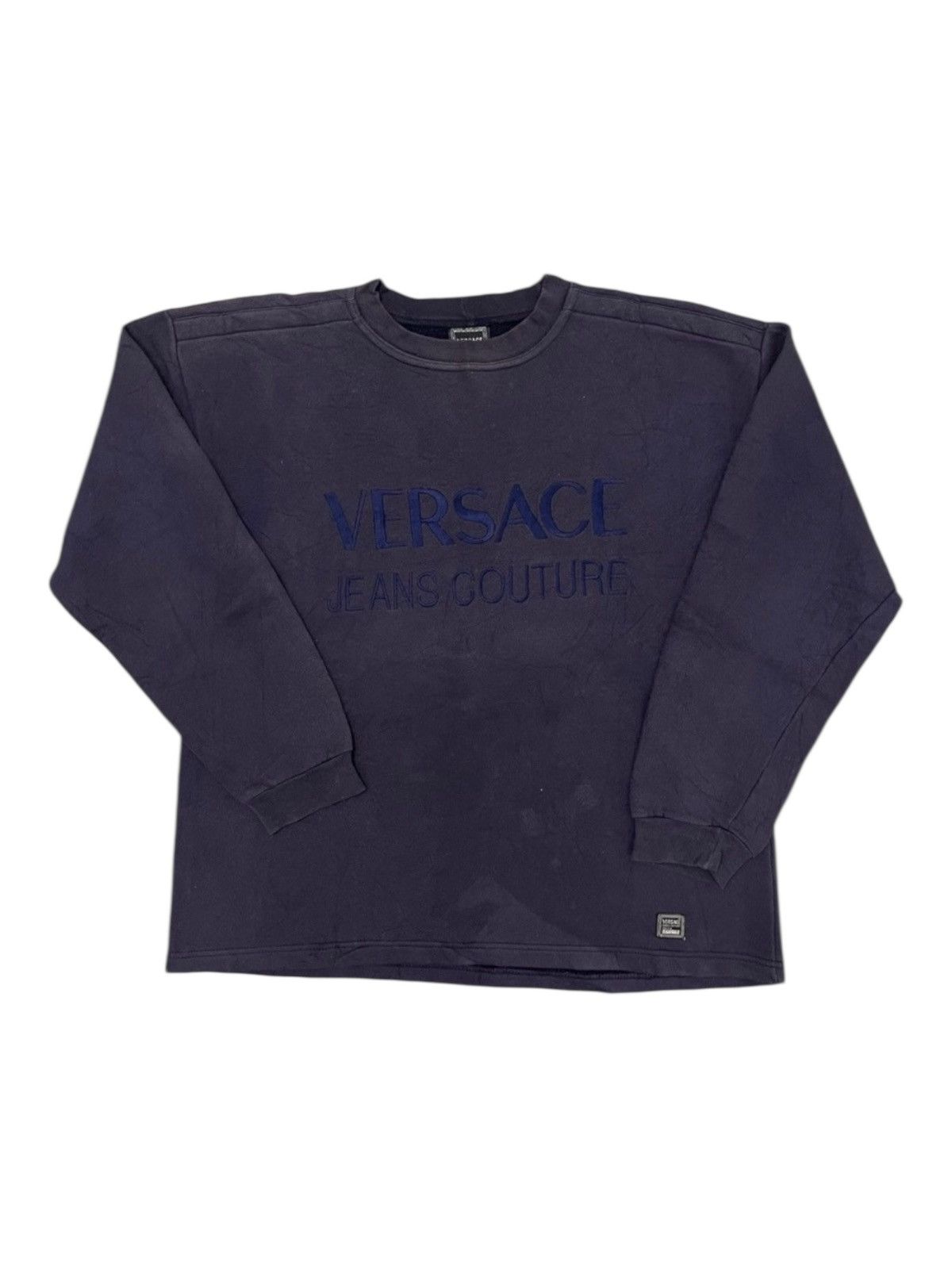 Versace Vintage Versace Jeans Couture Embroidered Logo Sweatshirt Size US M / EU 48-50 / 2 - 1 Thumbnail