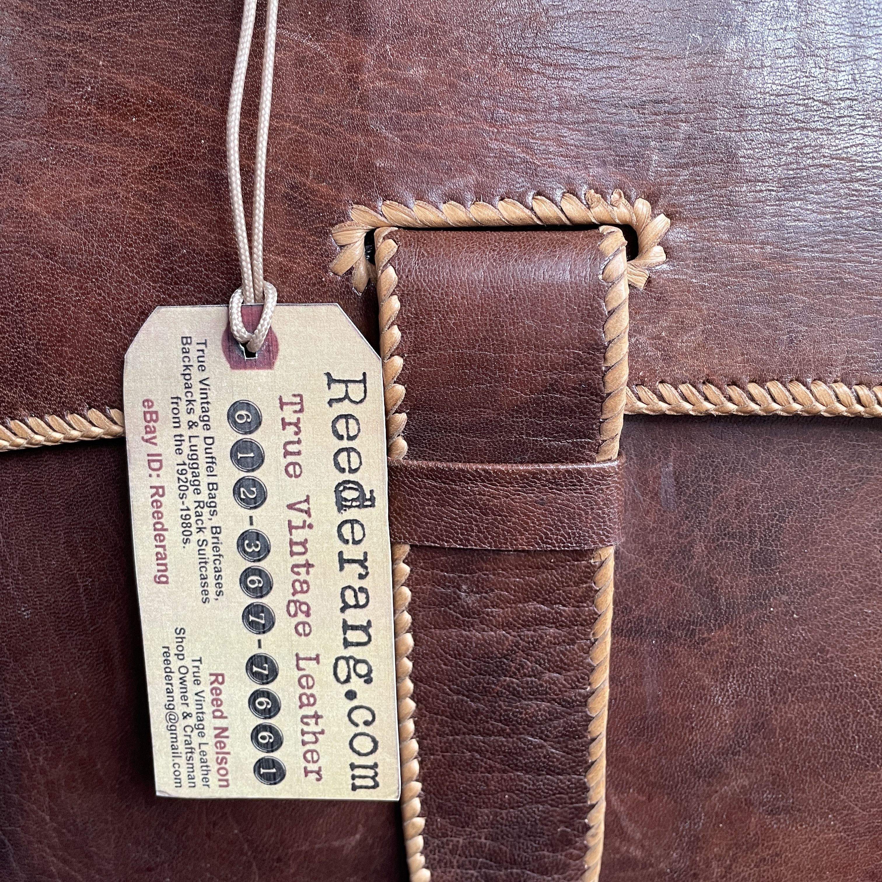 Other VTG HANDCRAFTED ETHIOPIAN LEATHER BRIEFCASE R$1898 Size ONE SIZE - 4 Thumbnail