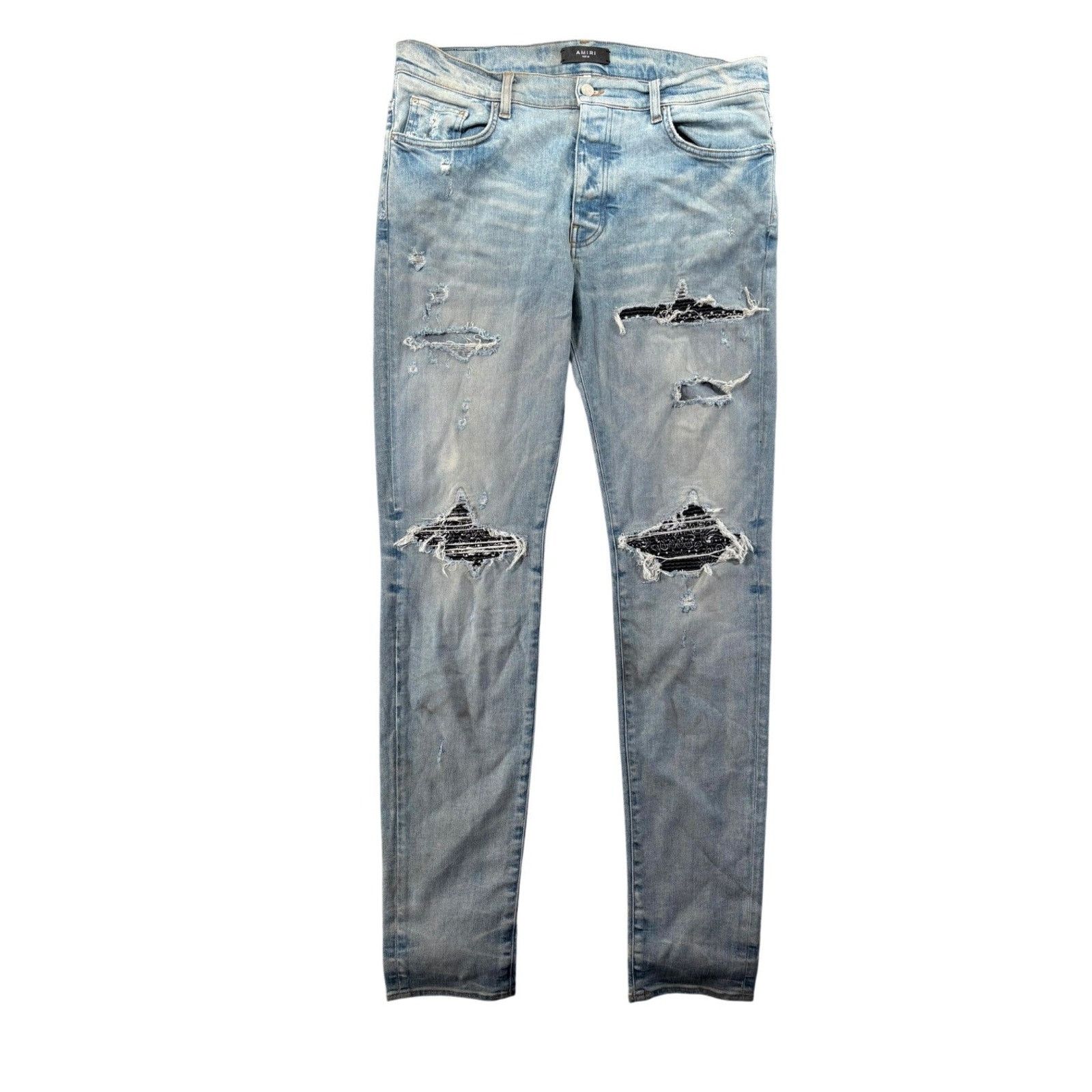 Amiri Amiri Blue Jeans MX1 Brown Patch Size 29 Flawless 🧼 | Grailed