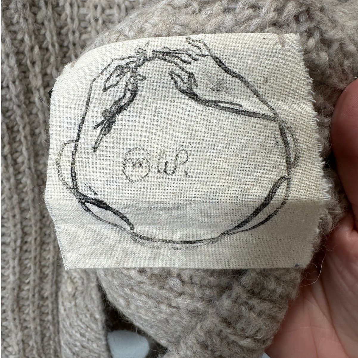 Other Eugene Ong Hand Knit Beige Chunky Knit Long Sleeve Sweater L Size L / US 10 / IT 46 - 7 Thumbnail