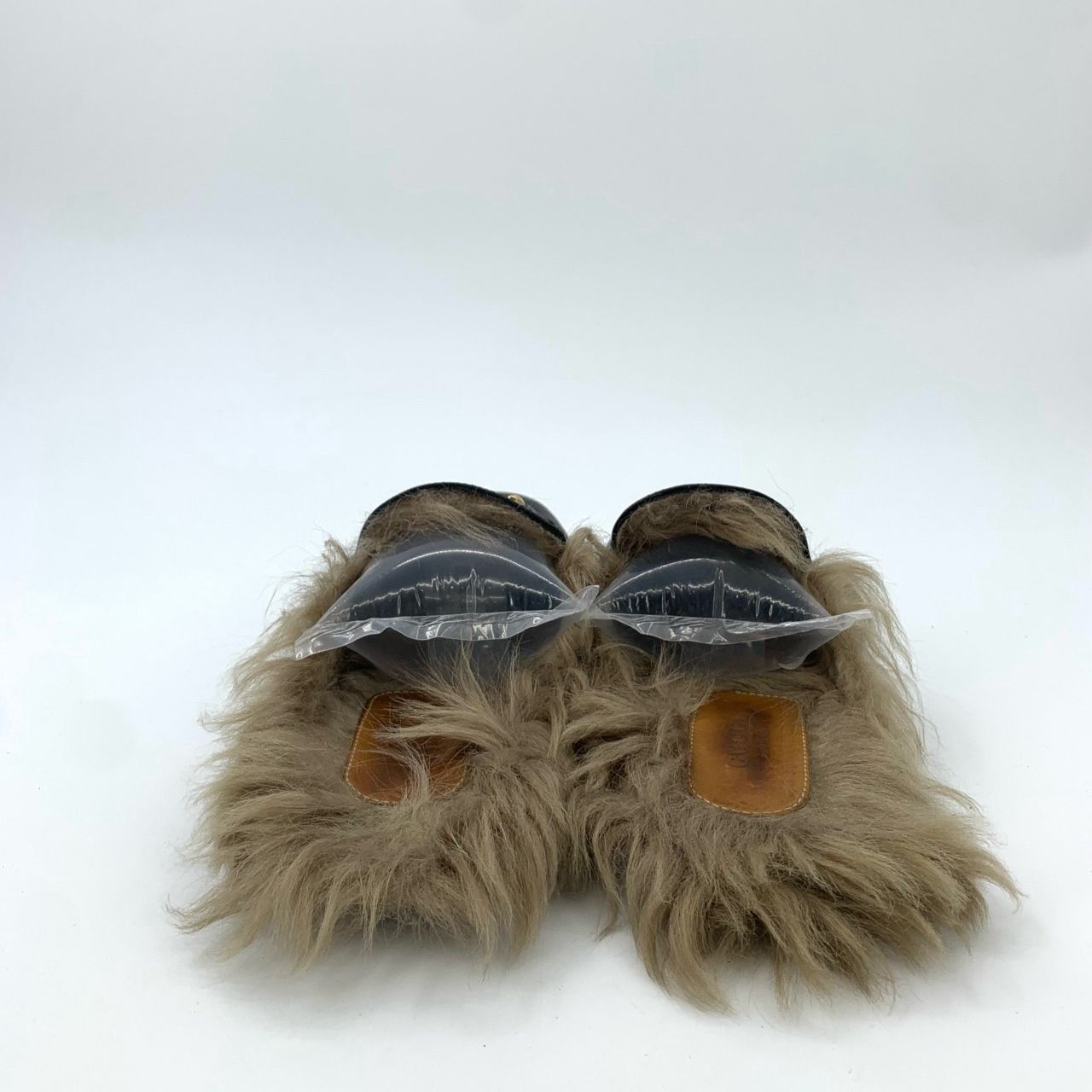 Gucci Gucci Black Leather & Fur Horsebit Slip-On Loafers Size US 8 / IT 38 - 4 Thumbnail