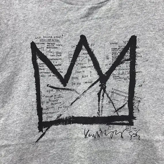 Jean-Michel Basquiat × Uniqlo Vtg Jean MICHEL BASQUIAT CROWN Painting Long Sleeve Size M / US 6-8 / IT 42-44 - 5 Thumbnail