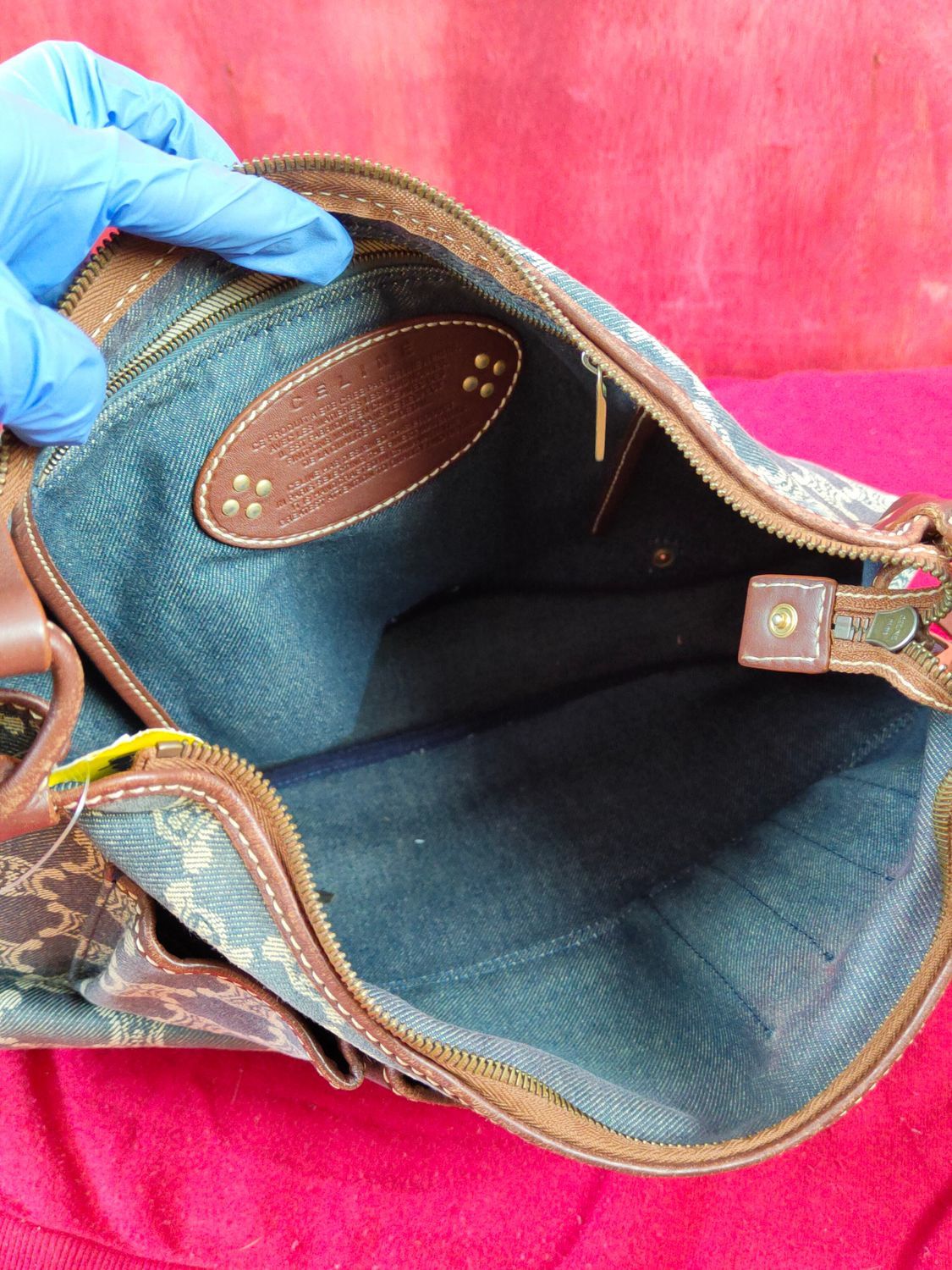 Celine Celine denim monogram vintage Shoulder hand Bag #SB035DLAL Size ONE SIZE - 18 Thumbnail