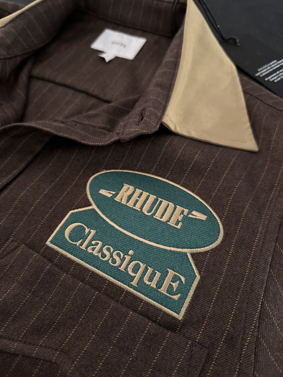 Rhude Rhude Brown Mechanic shirt Size US M / EU 48-50 / 2 - 2 Thumbnail