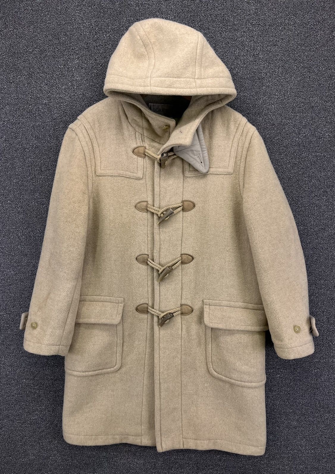 J.Crew Vintage J.Crew Luxury Hoodie Duffle Coat Wool Long Jacket Size US S / EU 44-46 / 1 - 1 Thumbnail