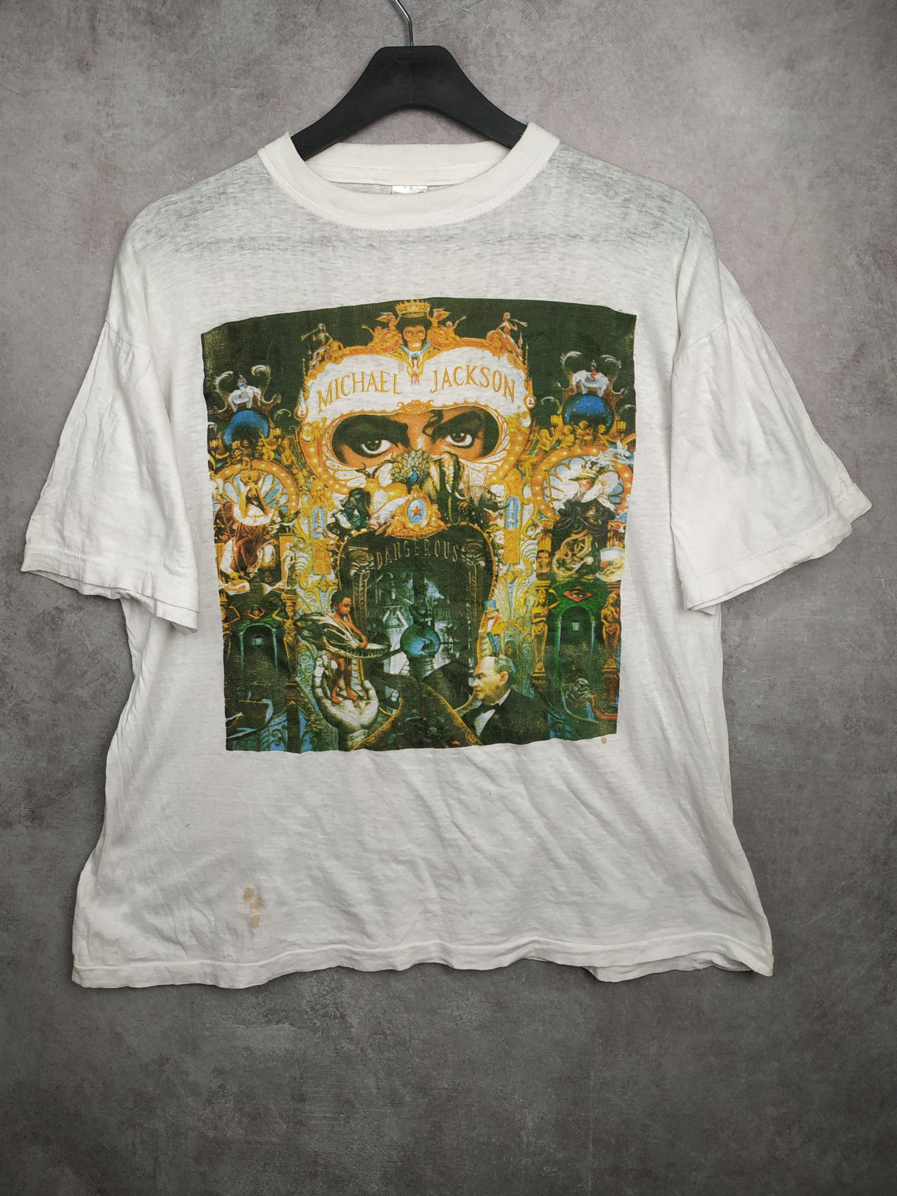 Michael Jackson Michael Jackson very rare t shirt 1992 Dangerous world tour Size US L / EU 52-54 / 3 - 2 Thumbnail
