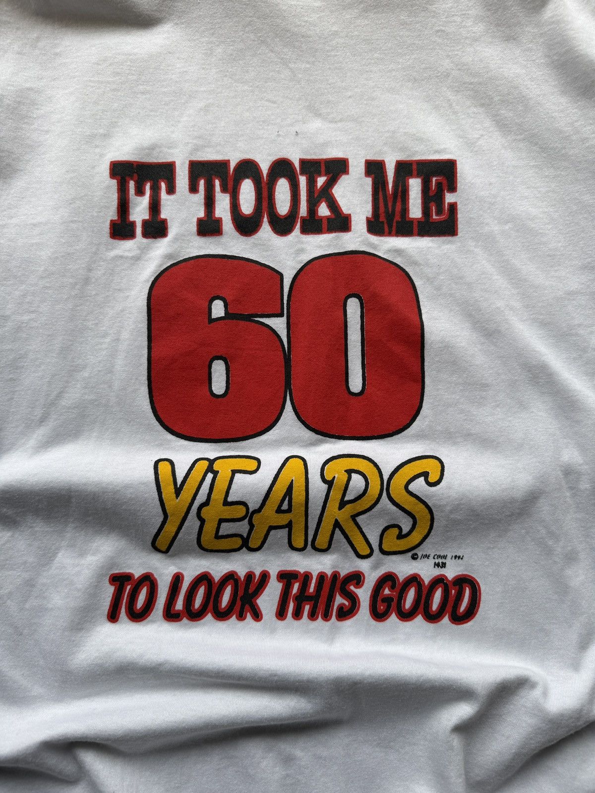 Other × Vintage Vintage Y2K 60 years joke old age white t shirt Size US XL / EU 56 / 4 - 2 Thumbnail