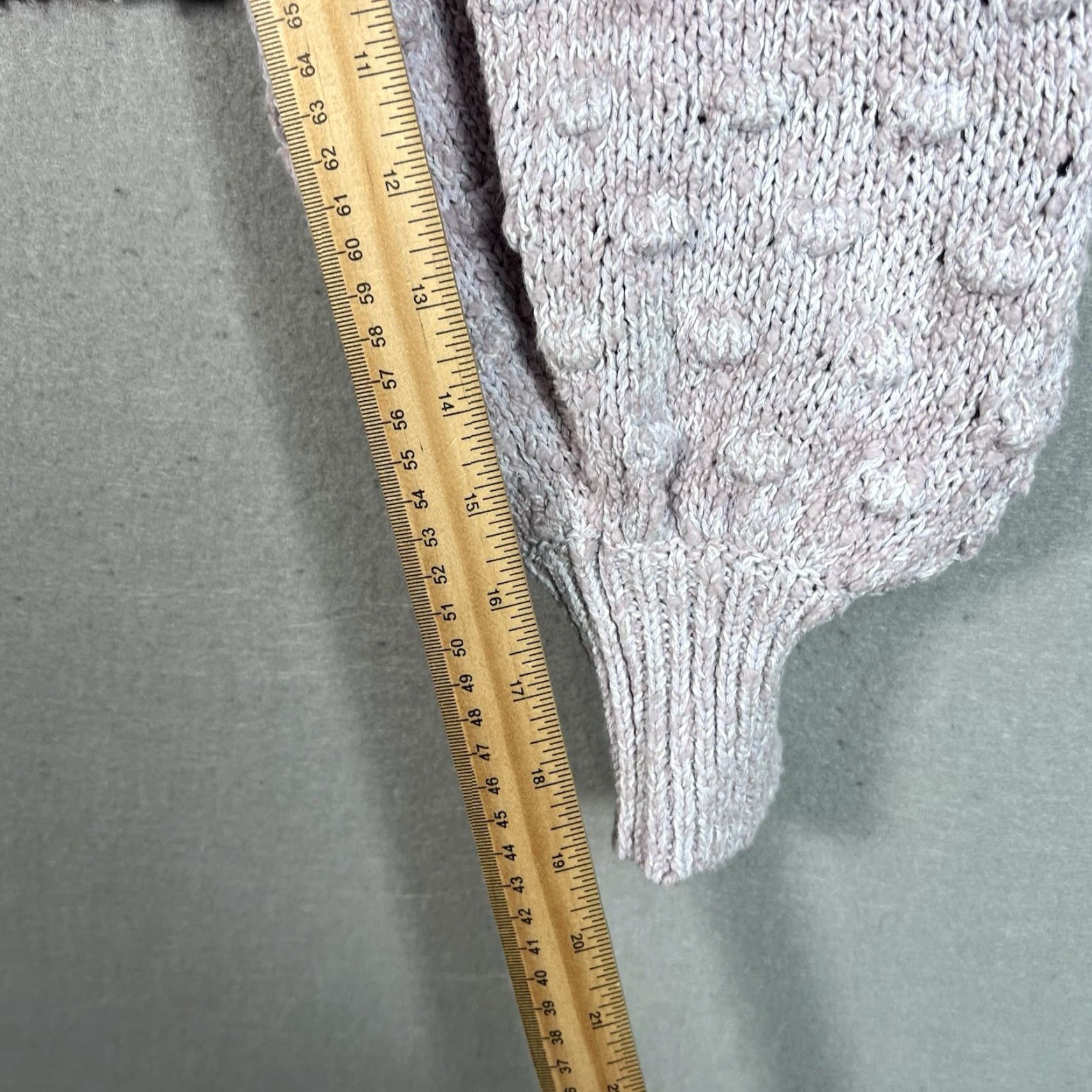 Anthropologie ANTHROPOLOGIE Balloon Sleeve Collared Cardigan Sweater Womens Large Purple Size L / US 10 / IT 46 - 4 Thumbnail
