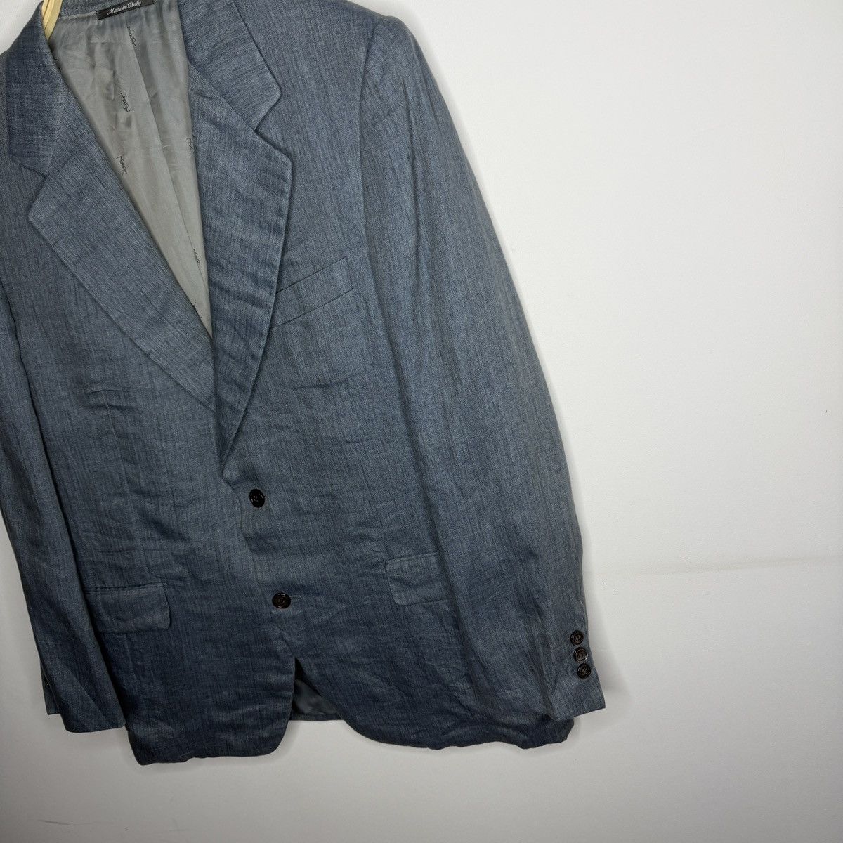 Yves Saint Laurent Yves Saint Laurent Single Breasted Linen Blazer Jacket Size 44R - 2 Thumbnail