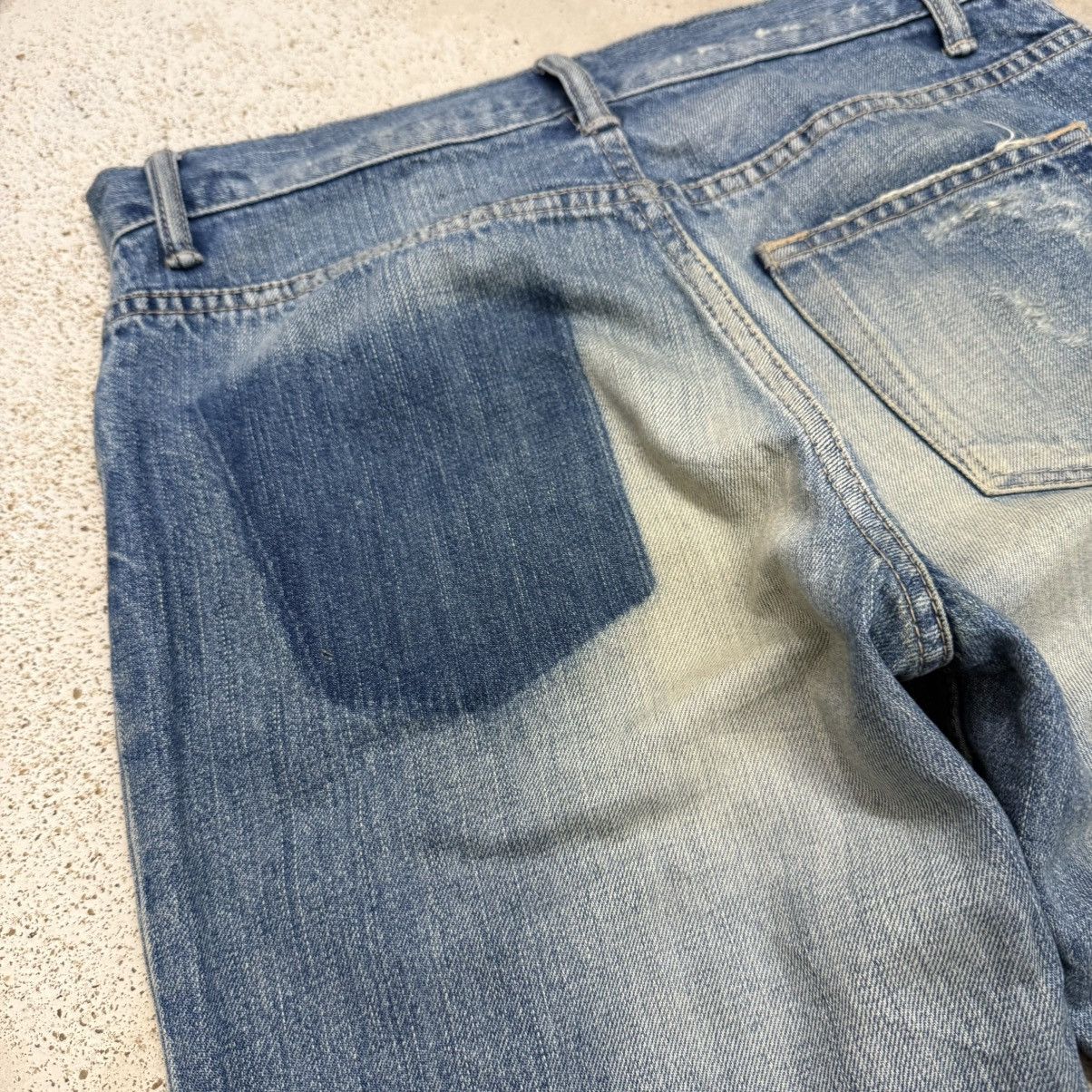 Japanese Brand Freaks Store Distressed Mud Whisker Denim Pants Size 28" / US 6 / IT 42 - 11 Thumbnail