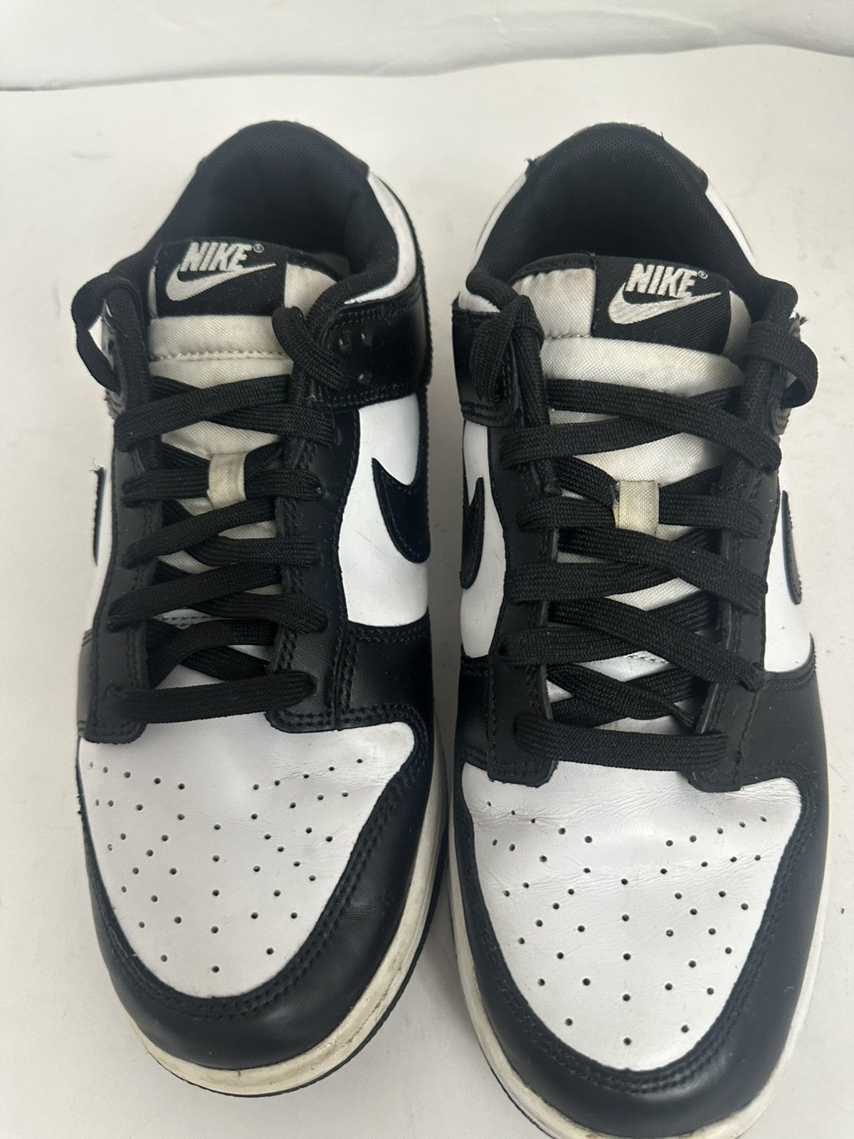 Nike Nike Dunk Low Retro Black White Colorblock Size US 9 / EU 42 - 4 Thumbnail