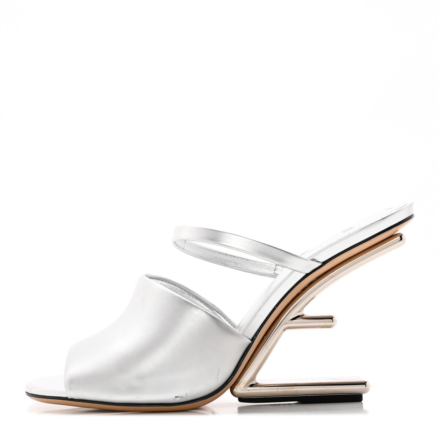 Fendi o1loc1c0824 Sandal in Silver Size US 10 / IT 40 - 1 Thumbnail