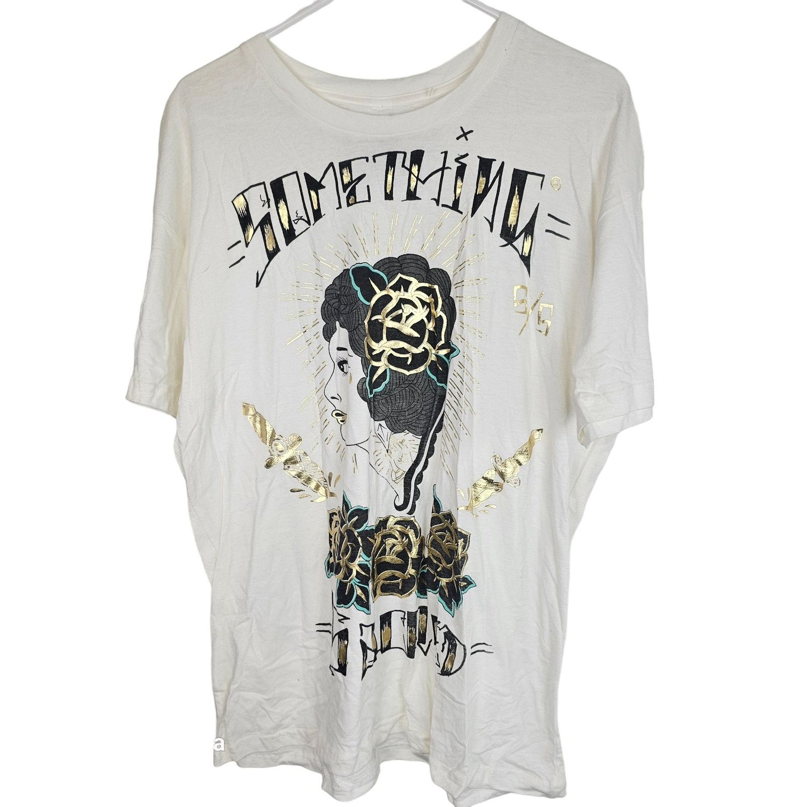 Vintage Something Sacred Graphic Tee XL Catholic Christian Religious Size XL / US 12-14 / IT 48-50 - 1 Thumbnail