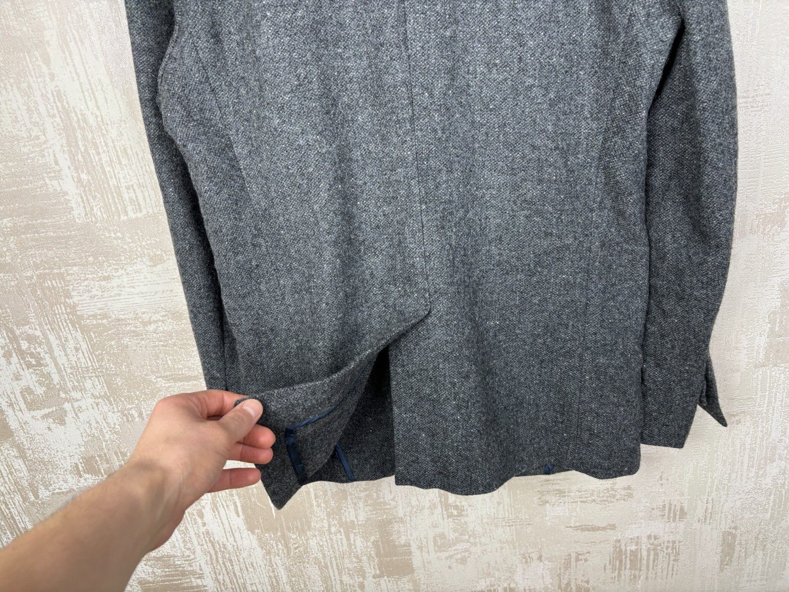 Other 7d Collection Twentyfour Wool Melange Grey Blazer Jacket Size 40R - 23 Thumbnail