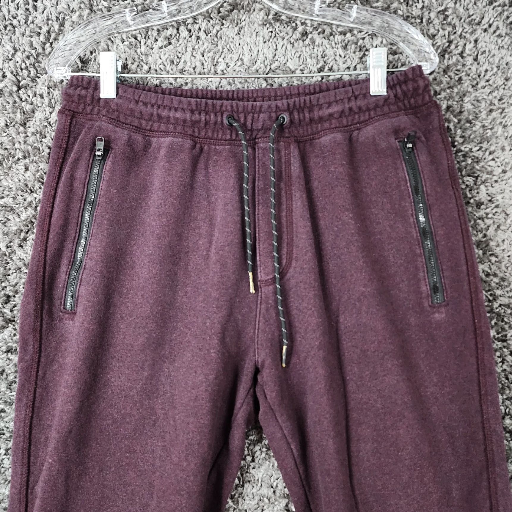 American Eagle Outfitters American Eagle Mens Sweatpants Size M Elastic Waist Purple Casual Pants Men Size US 31 - 2 Thumbnail