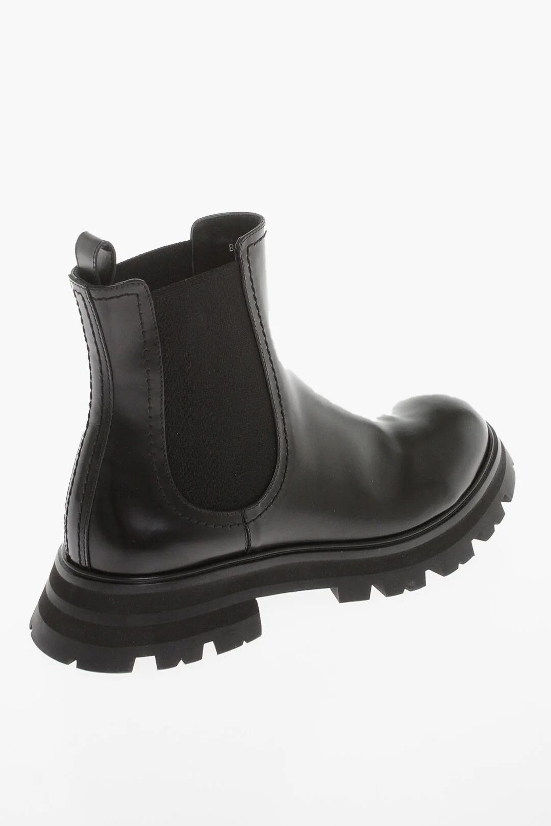 Alexander McQueen og1mm0426 Brushed Leather Chelsea Boots in Black Size US 6 / IT 36 - 5 Thumbnail