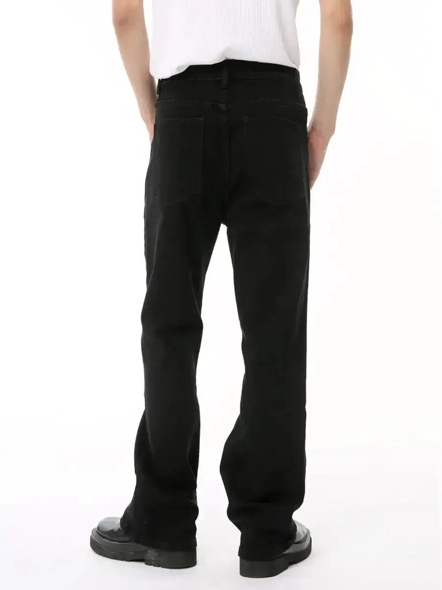 Japanese Brand Retro loose zipper patchwork micro flared jeans Size US 32 / EU 48 - 3 Thumbnail