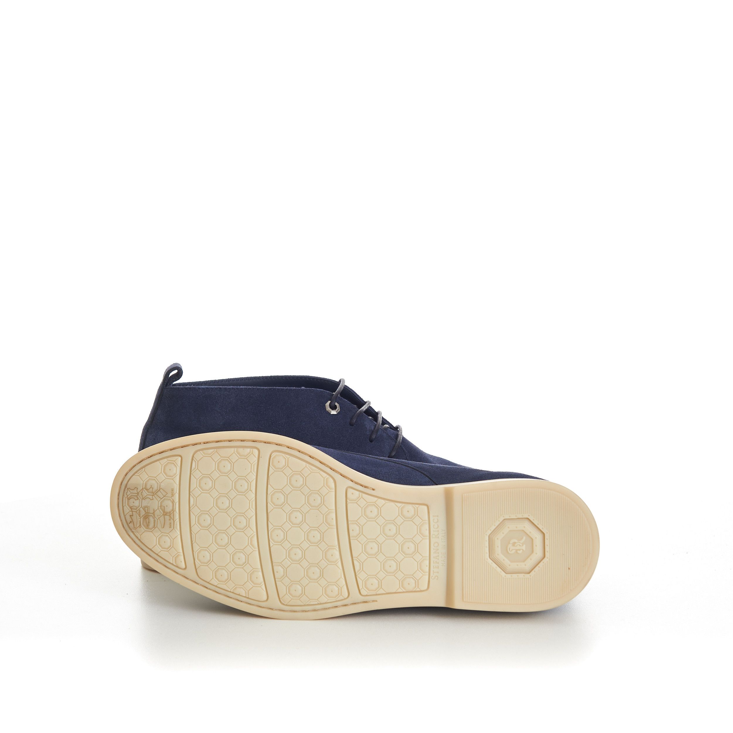Stefano Ricci Blue Suede Lace Up Chukka Boots With Rubber Soles Size US 10 / EU 43 - 9 Thumbnail