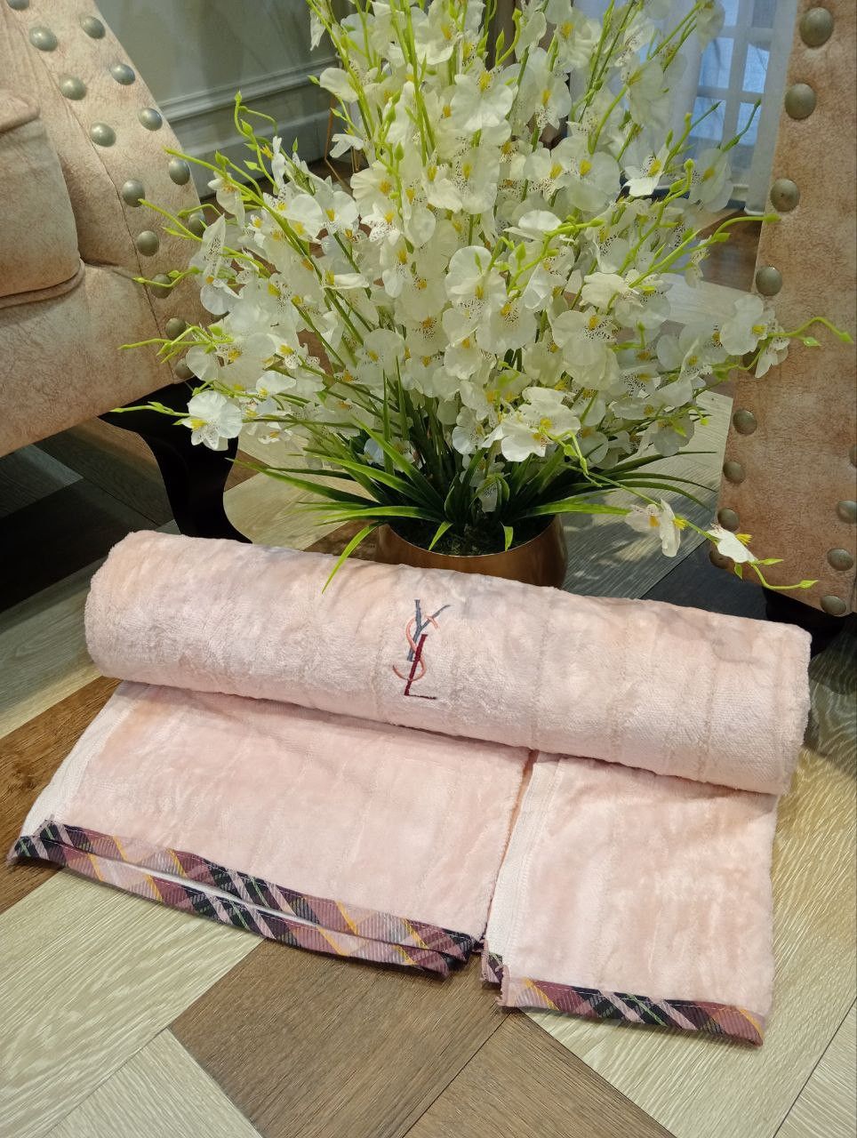 Yves Saint Laurent YVES SAINT LAURENT PEACH BLANKET - SIZE 140CM X 240CM Size ONE SIZE - 1 Thumbnail
