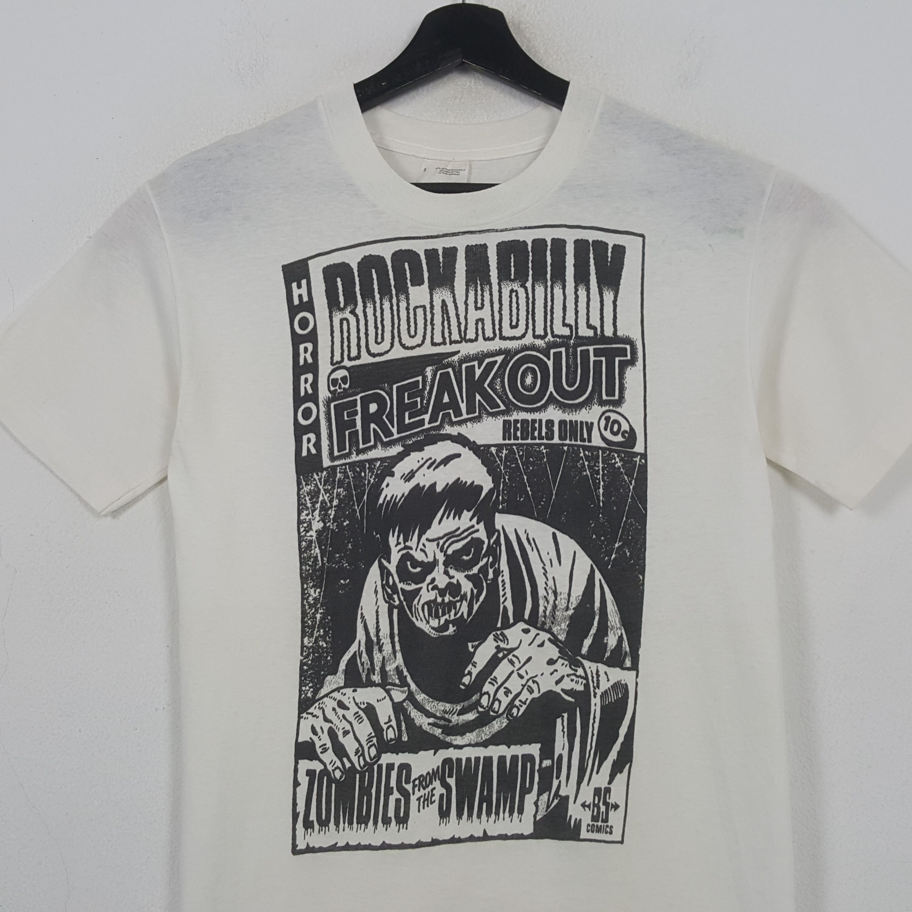 Vintage Rockabilly Freakout Horror Vintage Tshirt 32 Size US XS / EU 42 / 0 - 2 Thumbnail