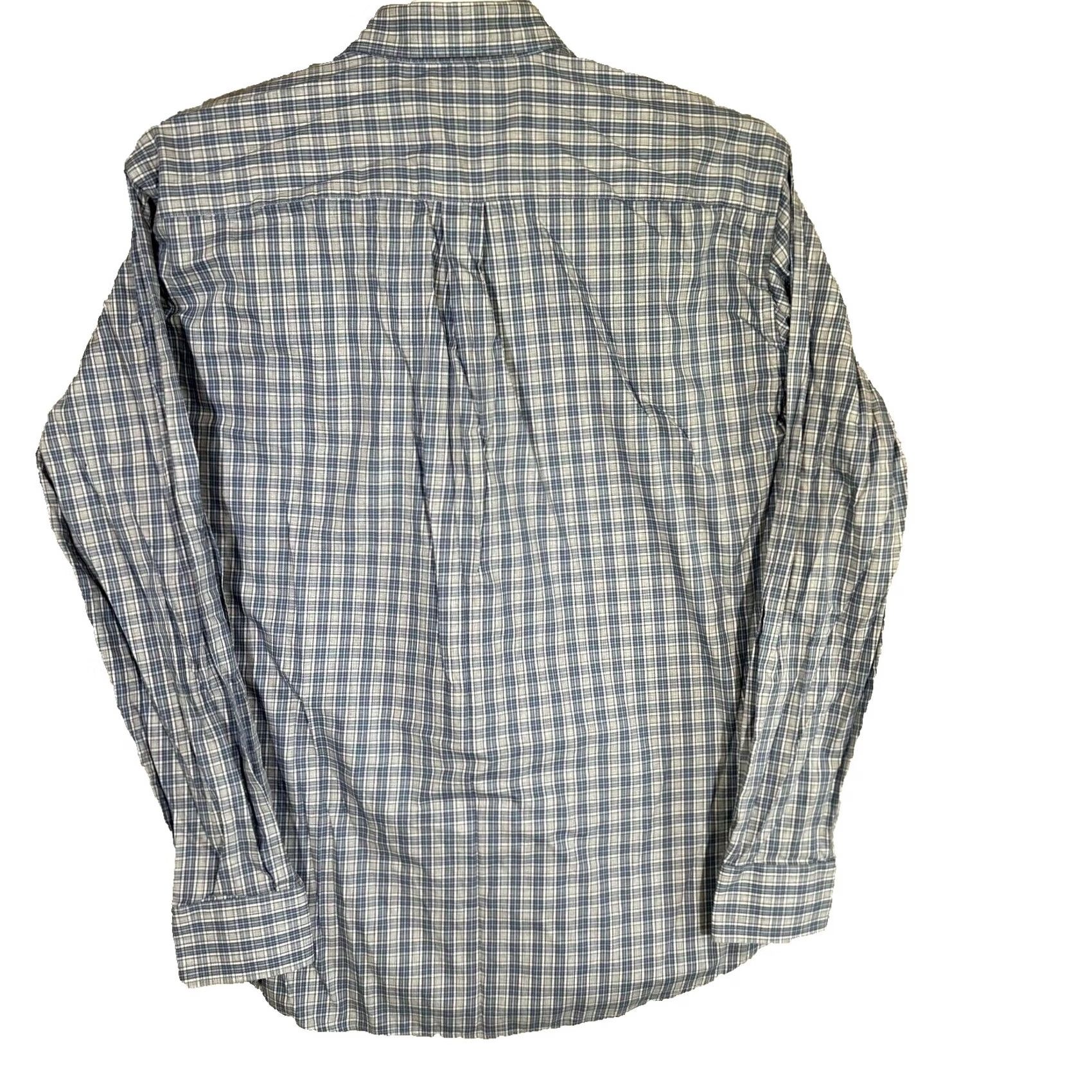 Peter Millar Peter Millar Long Sleeve Button-Up Shirt XL Blue Plaid Fitted Casual Men’s Shirt Size US XL / EU 56 / 4 - 2 Thumbnail