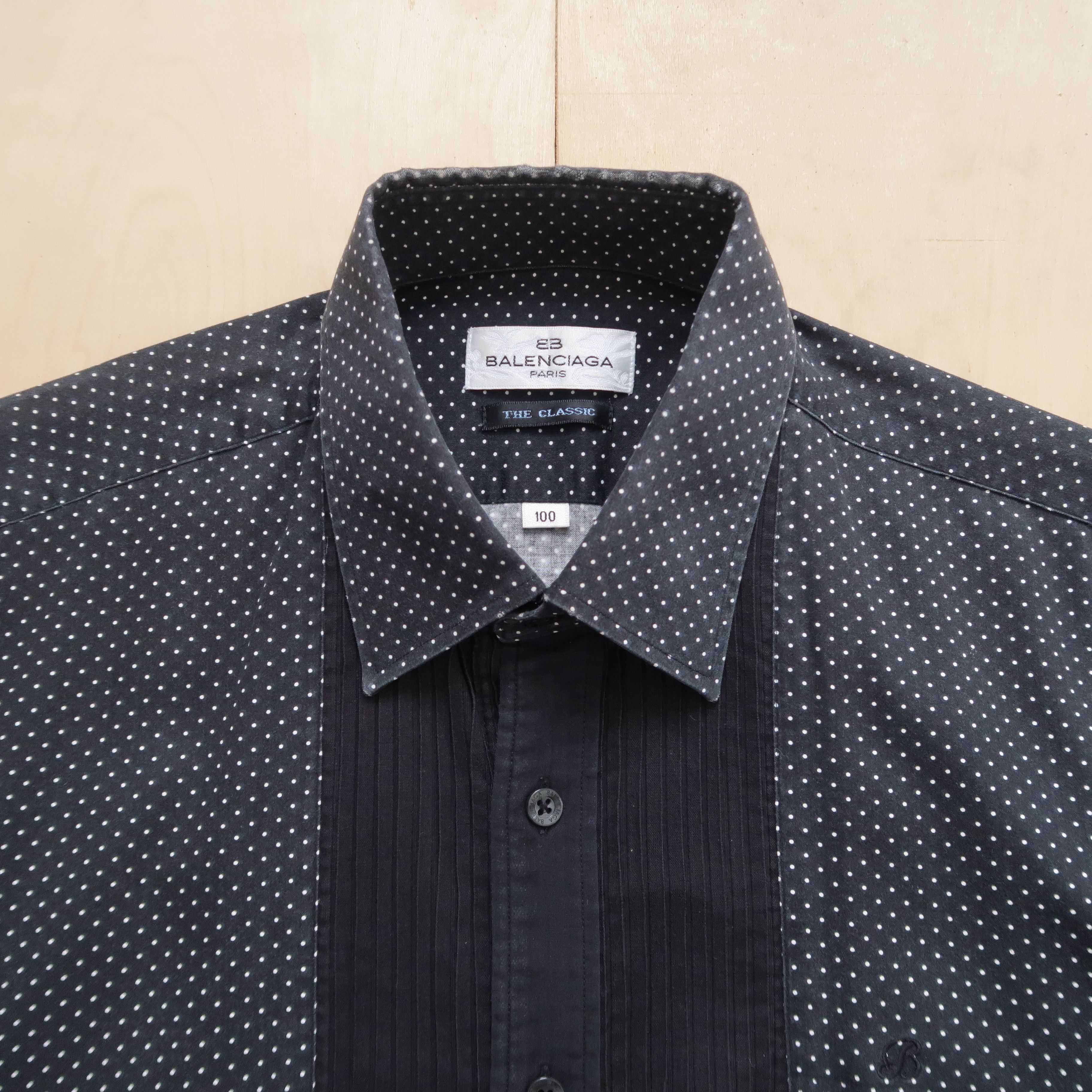 Balenciaga Vintage Balenciaga The Classic Psychedelic Pleats Shirt Size US M / EU 48-50 / 2 - 3 Thumbnail