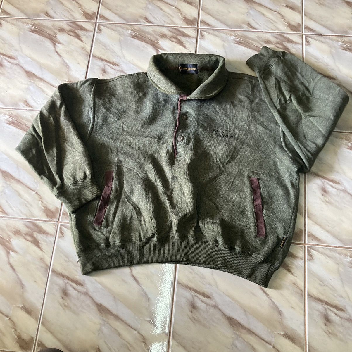 image of Gianni Valentino Italy Half Buttons in Brown, Women's (Size Large)