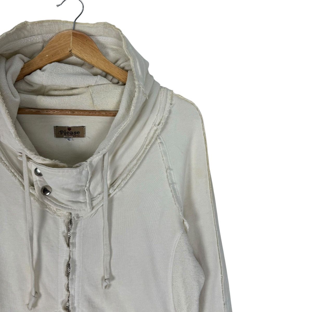 If Six Was Nine ☀️PLEASE HOODIE DISTRESSED BONO SWEATER JACKET Size US S / EU 44-46 / 1 - 4 Thumbnail