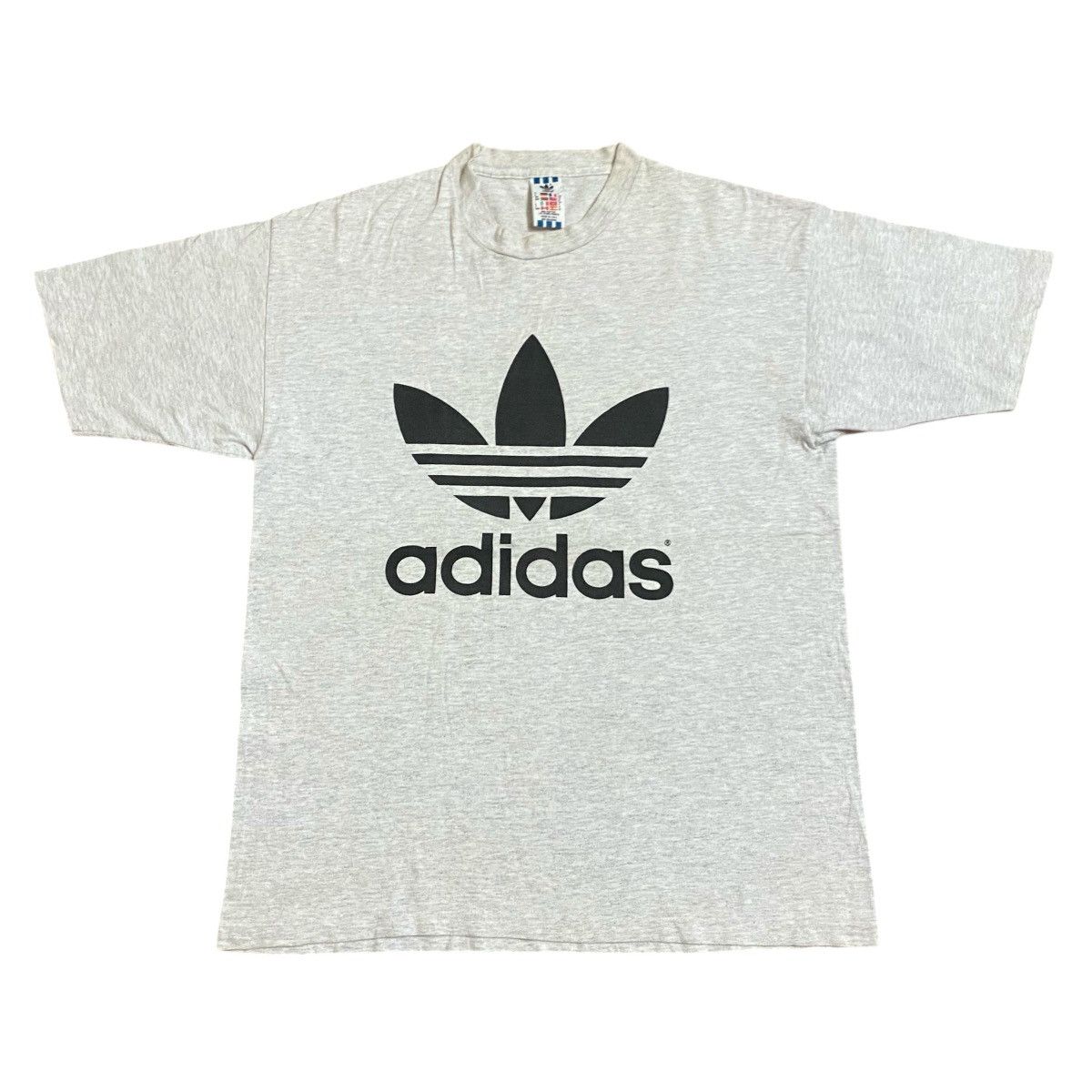 Adidas × Vintage Vintage 90's Adidas trefoil Big Logo Tee Size US M / EU 48-50 / 2 - 1 Thumbnail