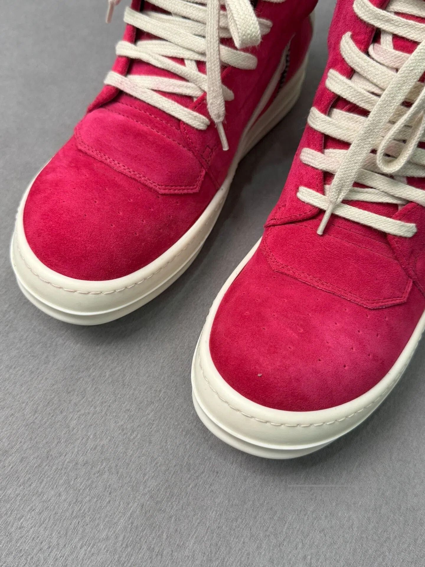 Rick Owens Rick Owens Pink Suede Sneakers Size 37. Size US 7 / IT 37 - 5 Thumbnail