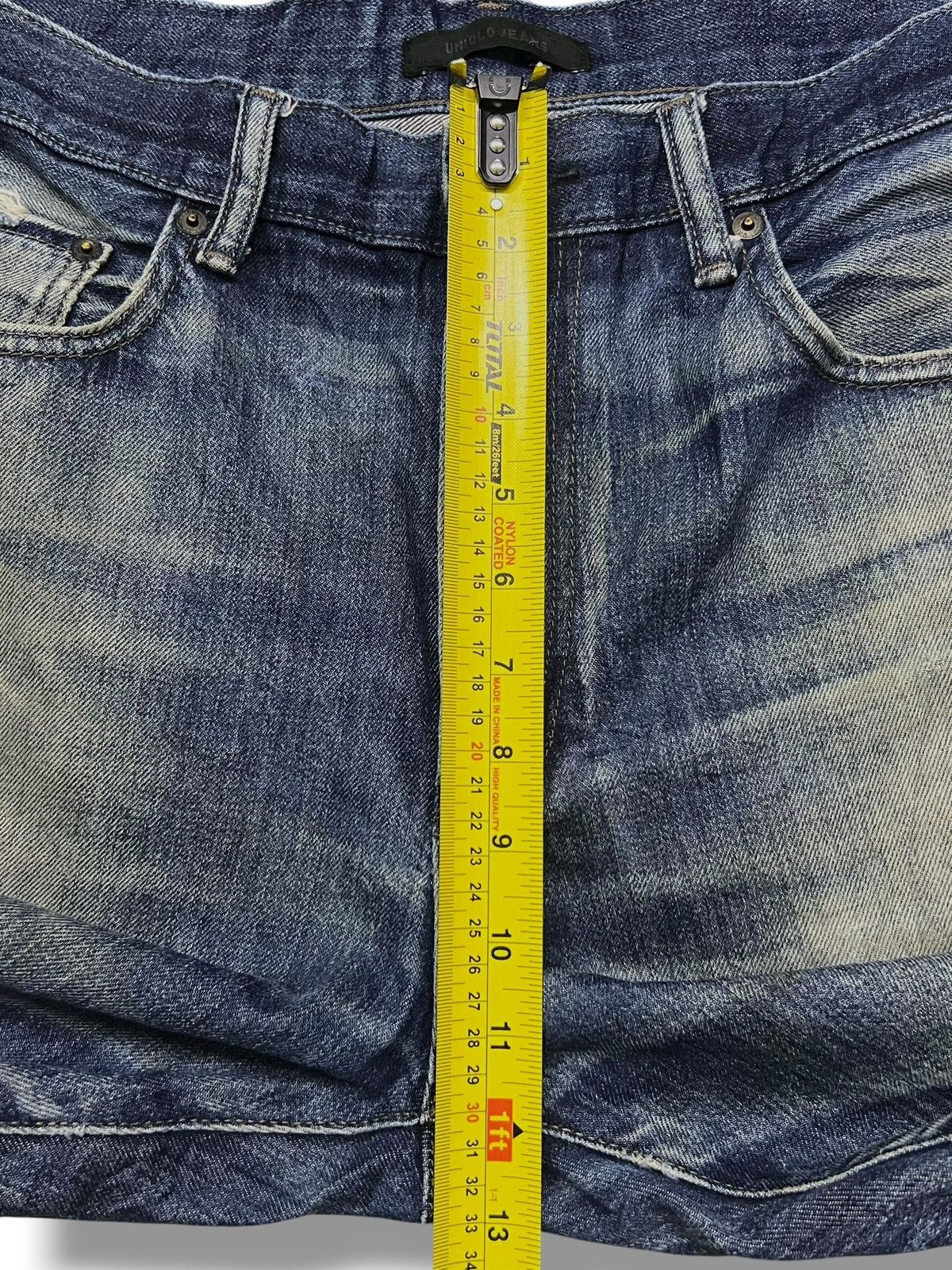 Uniqlo Vintage Uniqlo Japan - Faded Wash, Distressed Denim Size US 35 - 14 Thumbnail