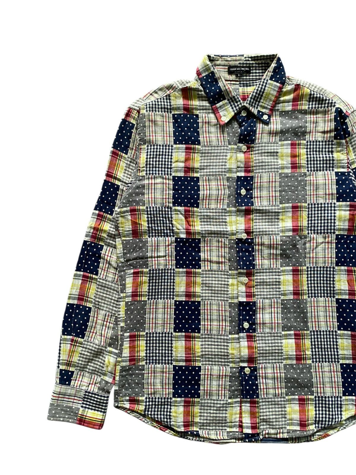 Comme des Garcons Vintage Comme des Garcons button homme plus patchwork shirt Size US M / EU 48-50 / 2 - 3 Thumbnail