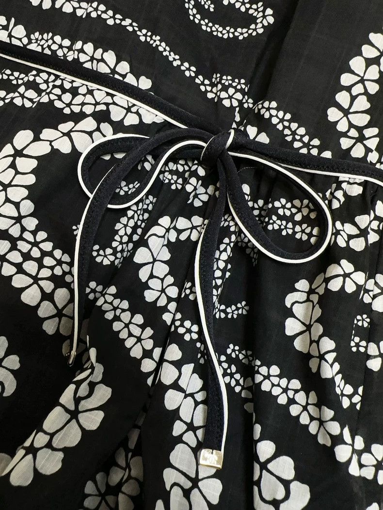 Chanel Chanel Black silk printed dress Size XS / US 0-2 / IT 36-38 - 4 Thumbnail