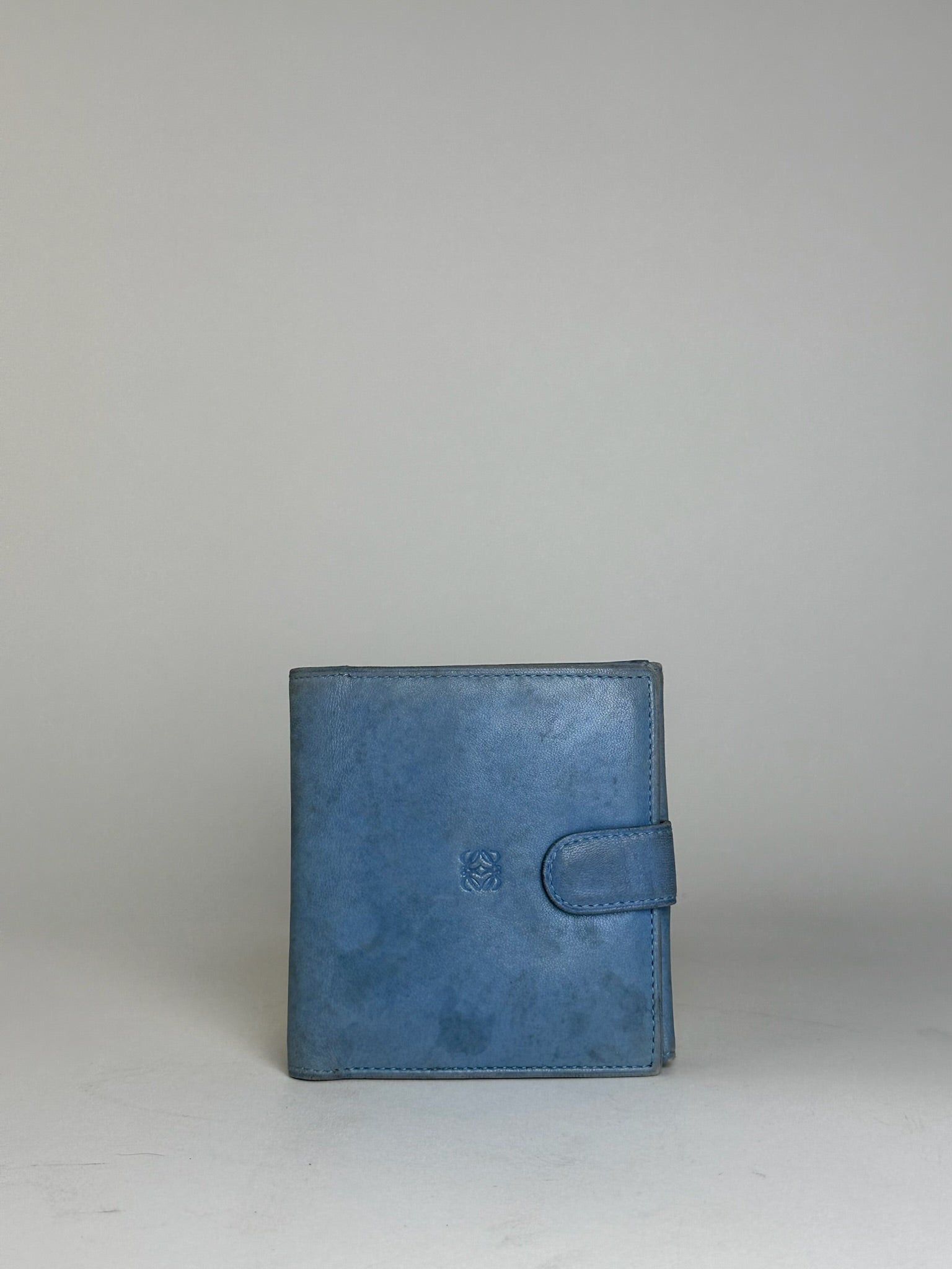 Loewe Vintage Madrid Soft Leather Wallet Blue Size ONE SIZE - 1 Thumbnail