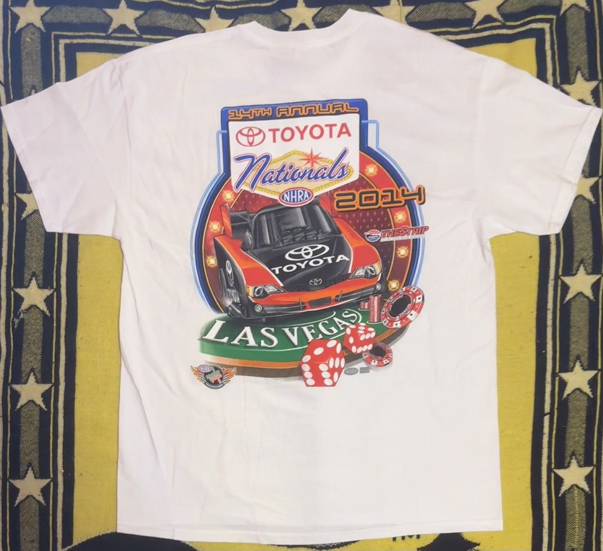 Gildan AUTOGRAPH Alexis DeJoria/Rutledge Wood NHRA Nationals Tee XL Size US XL / EU 56 / 4 - 6 Thumbnail