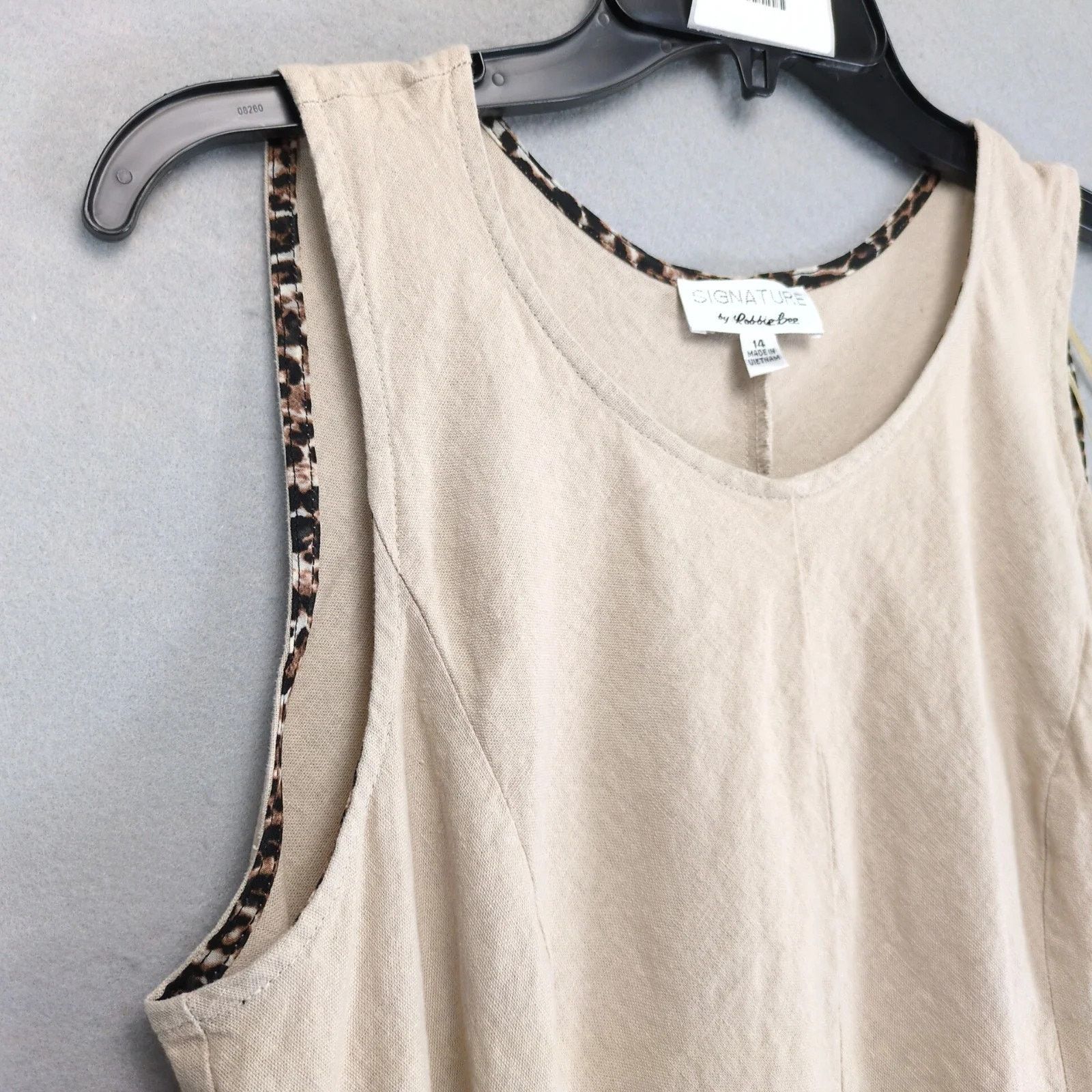 Other Signature Robbie Bee Linen Blend Shift Tank Dress 14 Size XL / US 12-14 / IT 48-50 - 9 Thumbnail