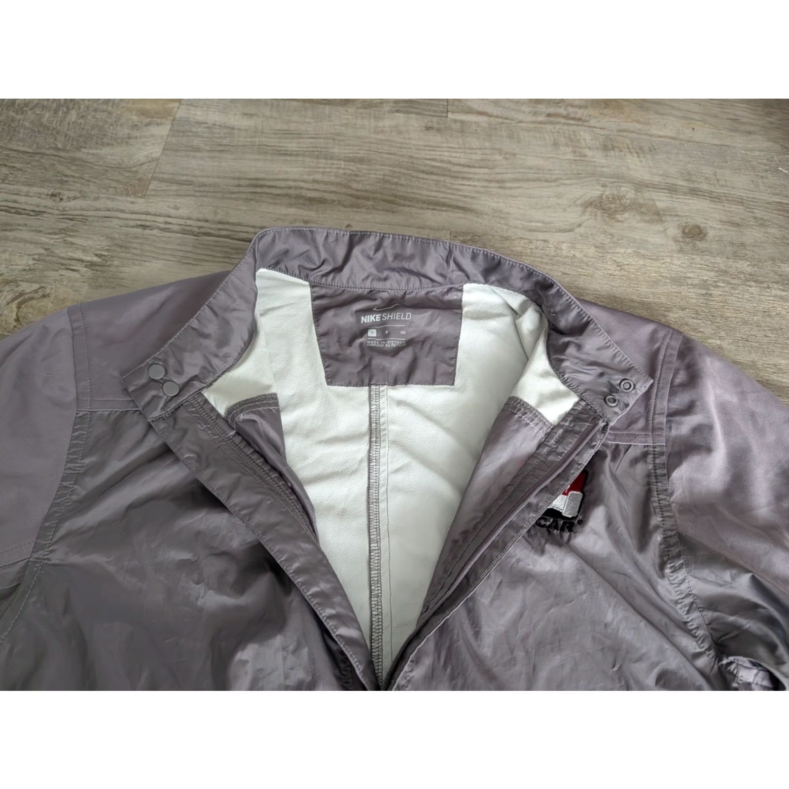 Nike Nike Jacket Mens Small Storm-FIT IndyCar Racing Gray Full Zip Windbreaker Size US S / EU 44-46 / 1 - 7 Thumbnail