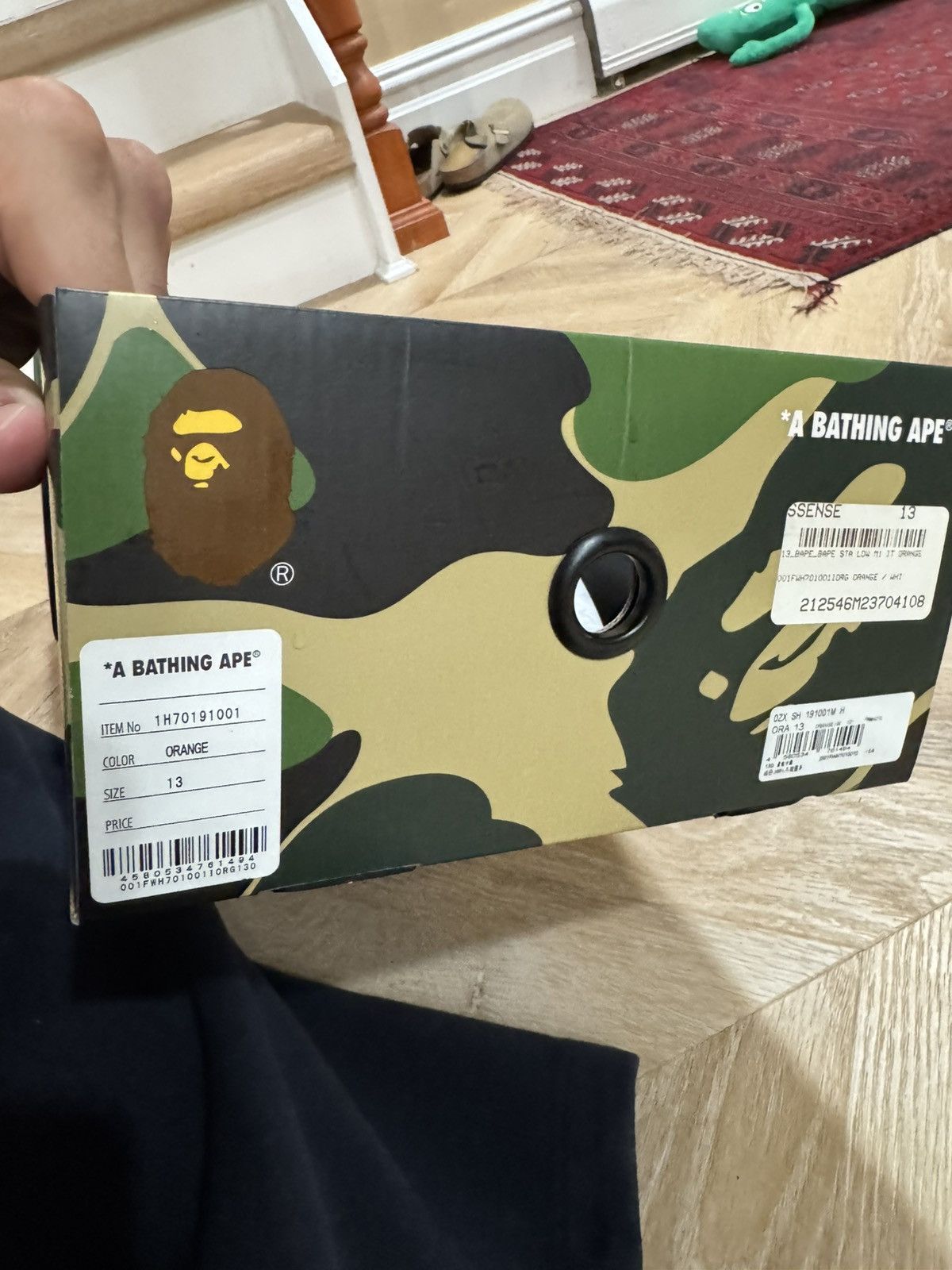 Bape Bapestas Orange Size US 13 / EU 46 - 18 Thumbnail
