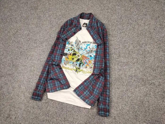 Flannel Vintage Flannel Shirt Travis Scott Style Y2K Style Size US M / EU 48-50 / 2 - 2 Thumbnail