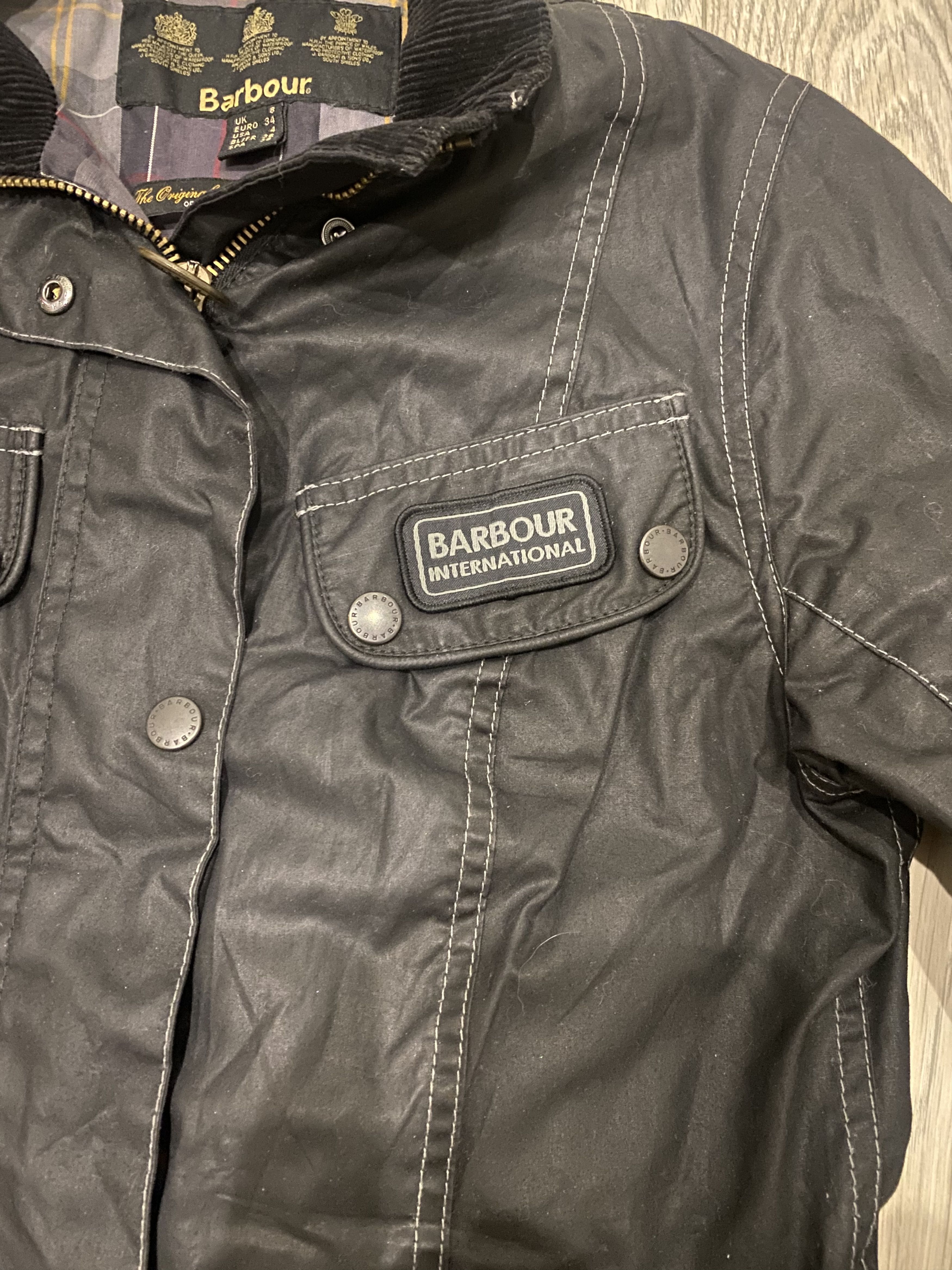 Barbour Barbour International Waxed Antique National Jacket Size S / US 4 / IT 40 - 4 Thumbnail