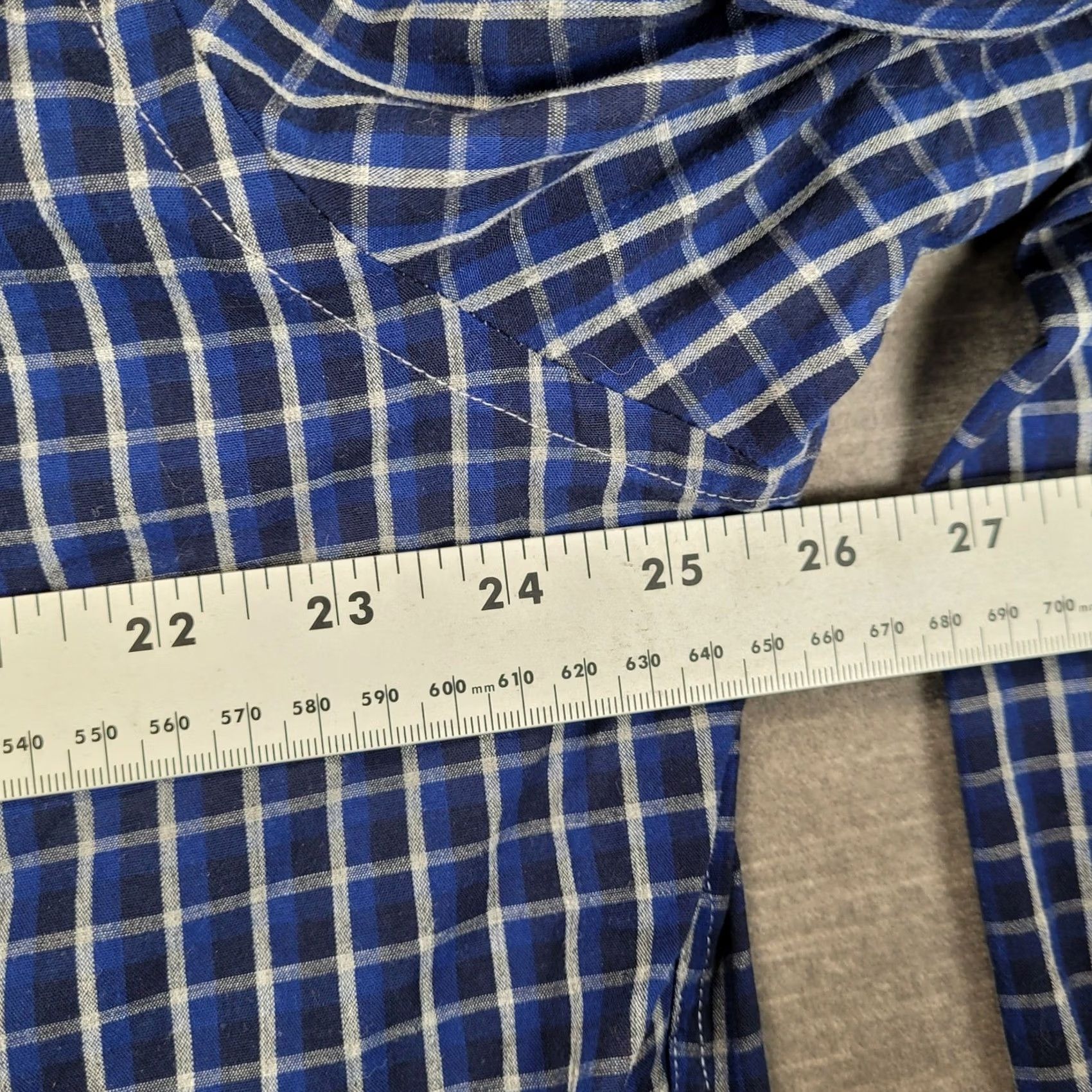Brooks Brothers Brooks Brothers Regent Fit Mens XL Blue Plaid Cotton Button Down Shirt Size US XL / EU 56 / 4 - 5 Thumbnail