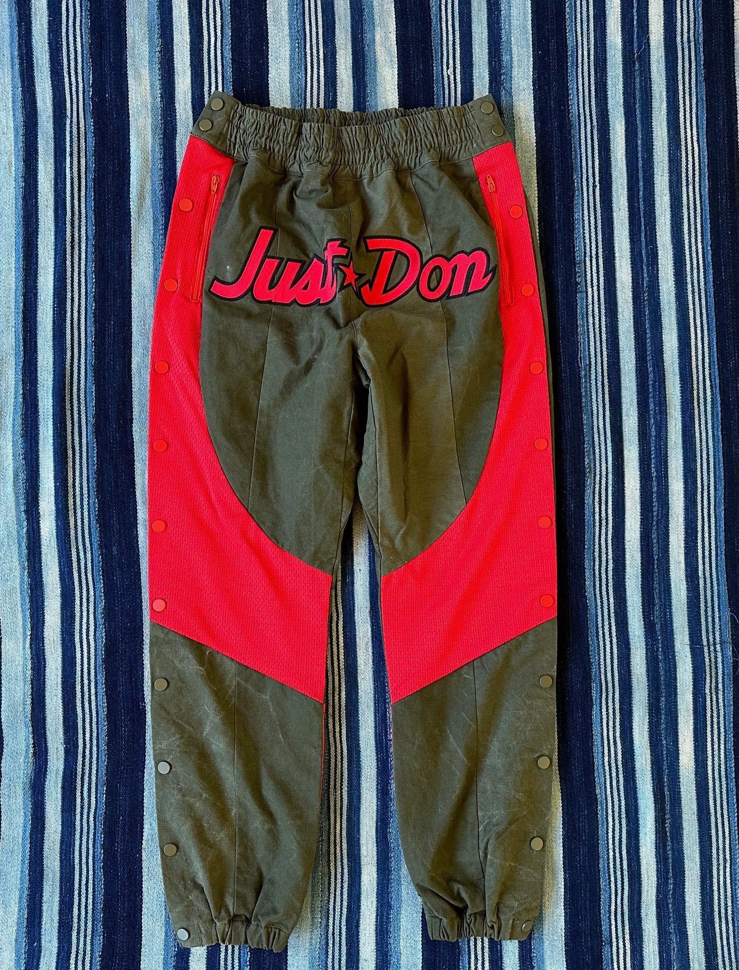 READYMADE Multi Color Paneled Casual Pants with Button Accents Size US 30 / EU 46 - 1 Thumbnail