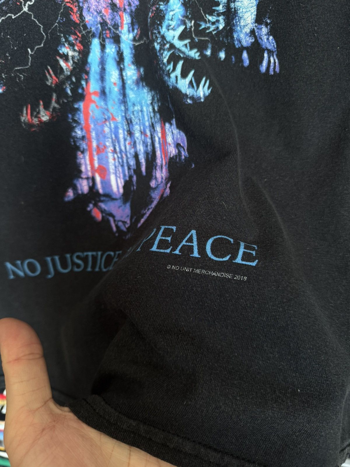 Gildan No Justice No Peace neckdeep Size US M / EU 48-50 / 2 - 5 Thumbnail