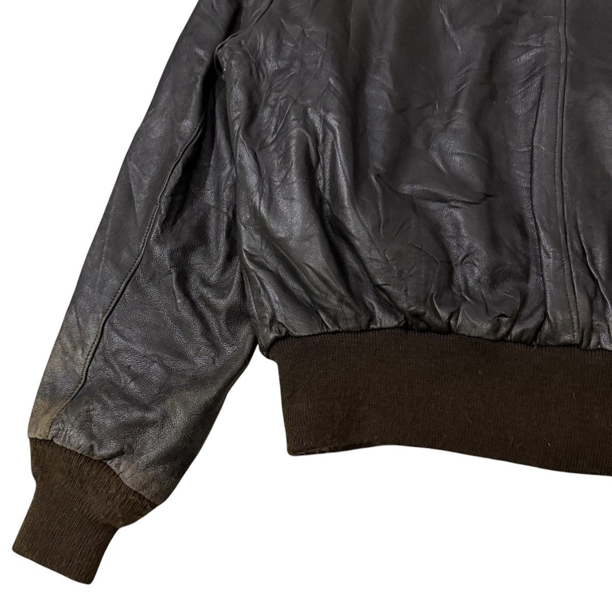 Schott Vintage Schott A2 Military Flyer Leather Jacket Size US M / EU 48-50 / 2 - 13 Thumbnail