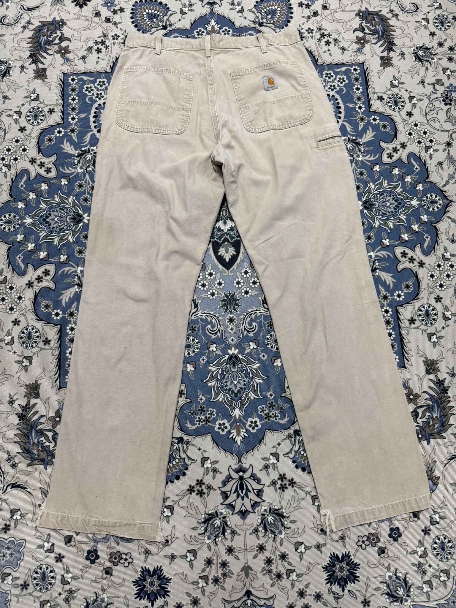 Carhartt × Carhartt Wip Vintage Carhartt Distressed Carpenter Pants Sun Faded Size US 32 / EU 48 - 2 Thumbnail