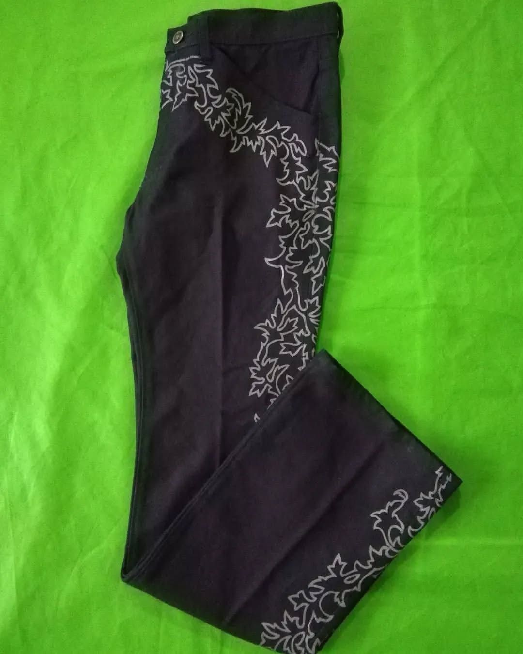 If Six Was Nine Custom Culture Tribal Pattern Long Pants Size US 32 / EU 48 - 3 Thumbnail