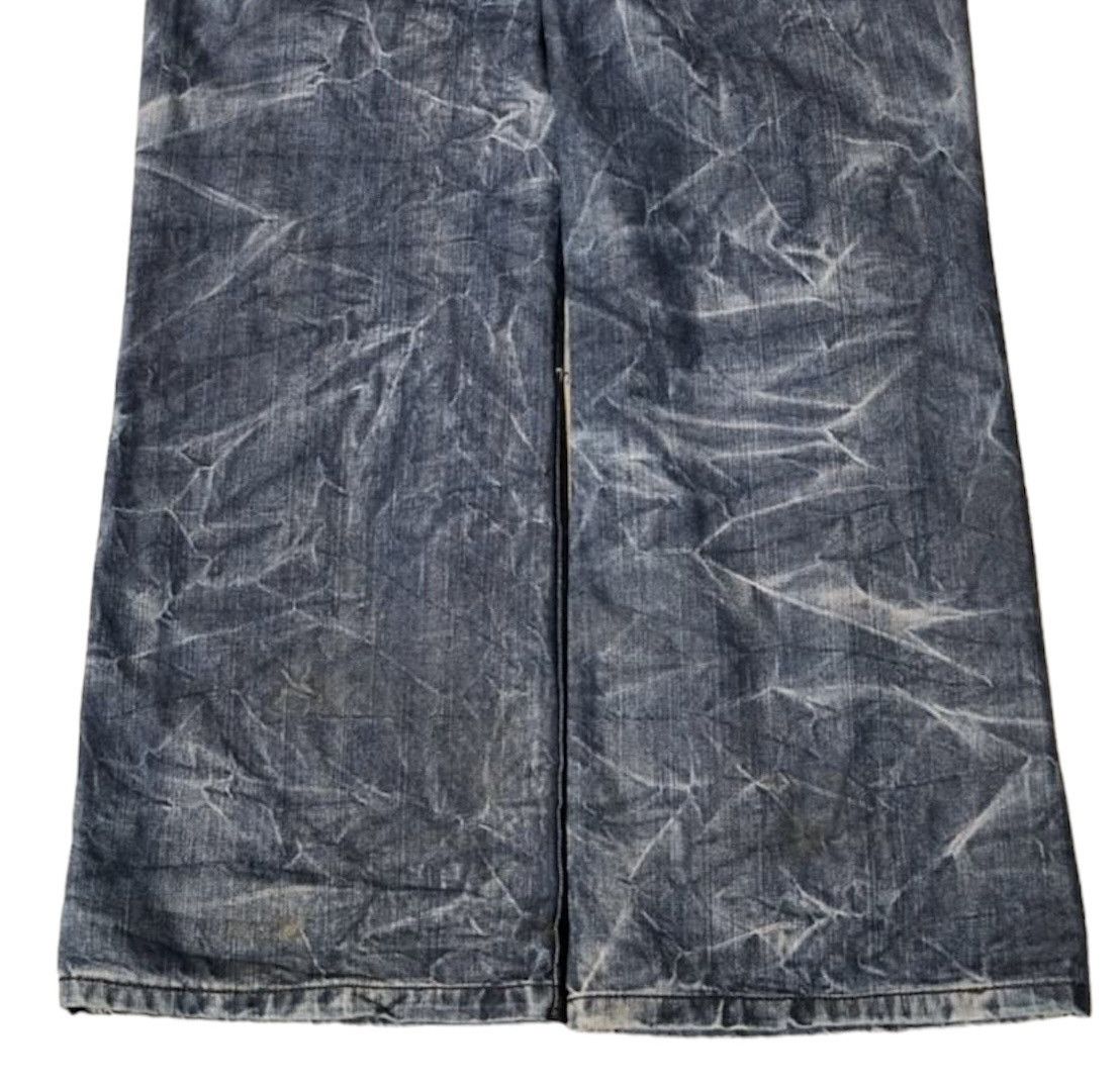 Isaac Sellam Experience A hwan Blue buckleback Wide Jeans Size US 33 - 5 Thumbnail